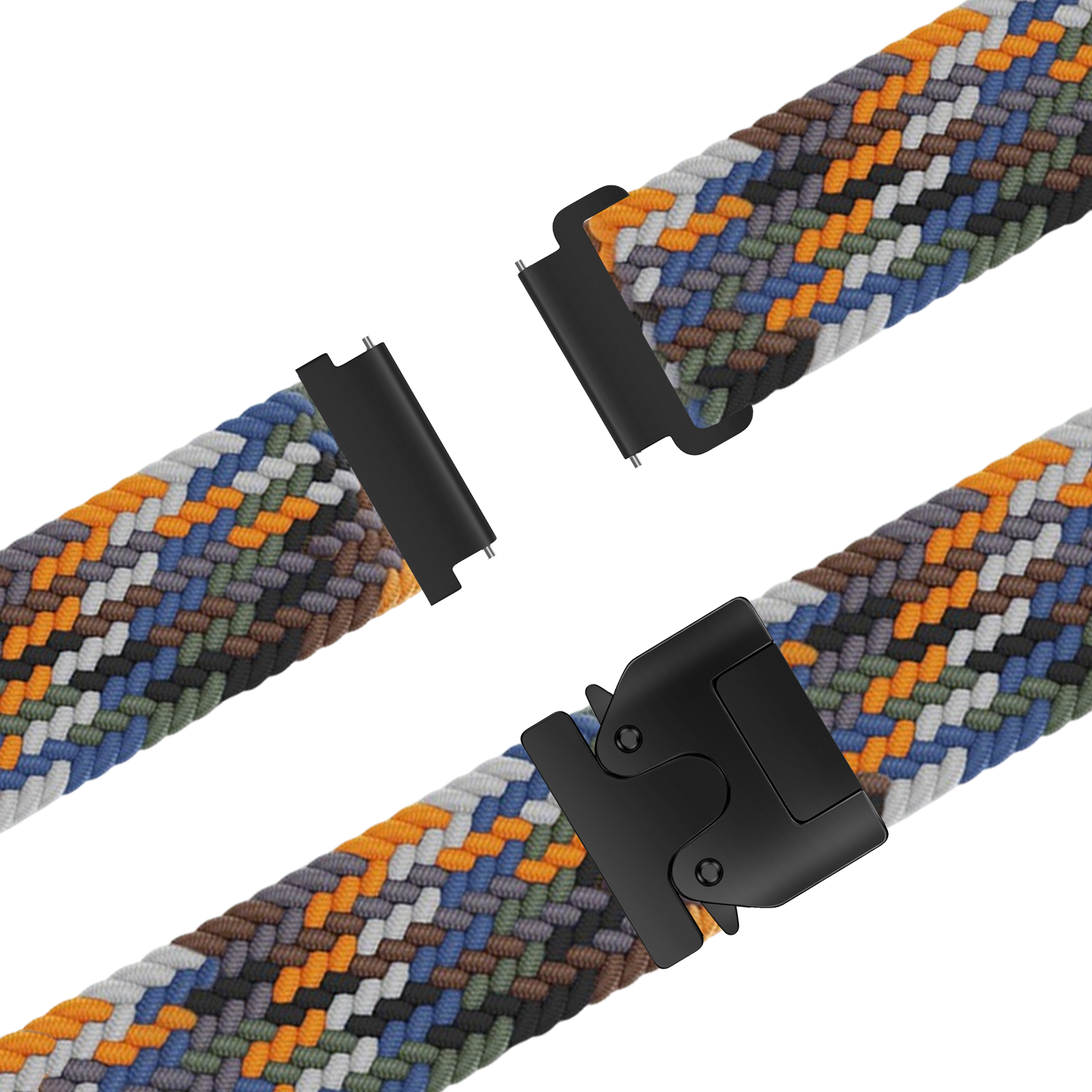 Bandz Garmin Venu 4 - 41mm Braided Strap 'Parachute' (Multicolour)