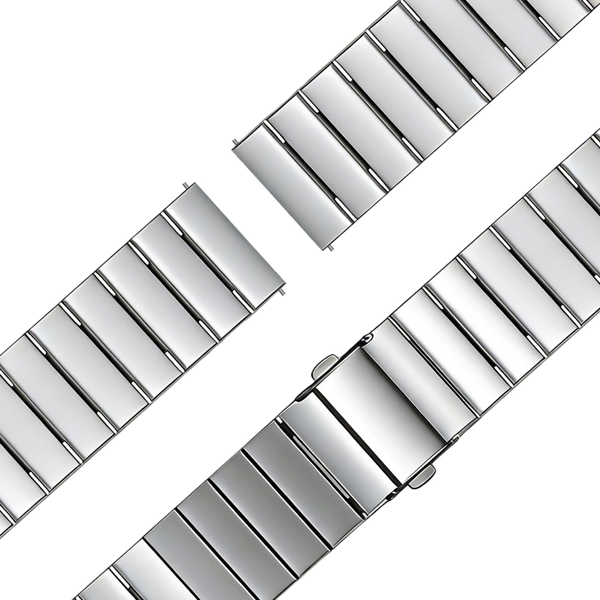 Bandz Garmin Approach S42 Stahlarmband 'One Bead' (Silber)