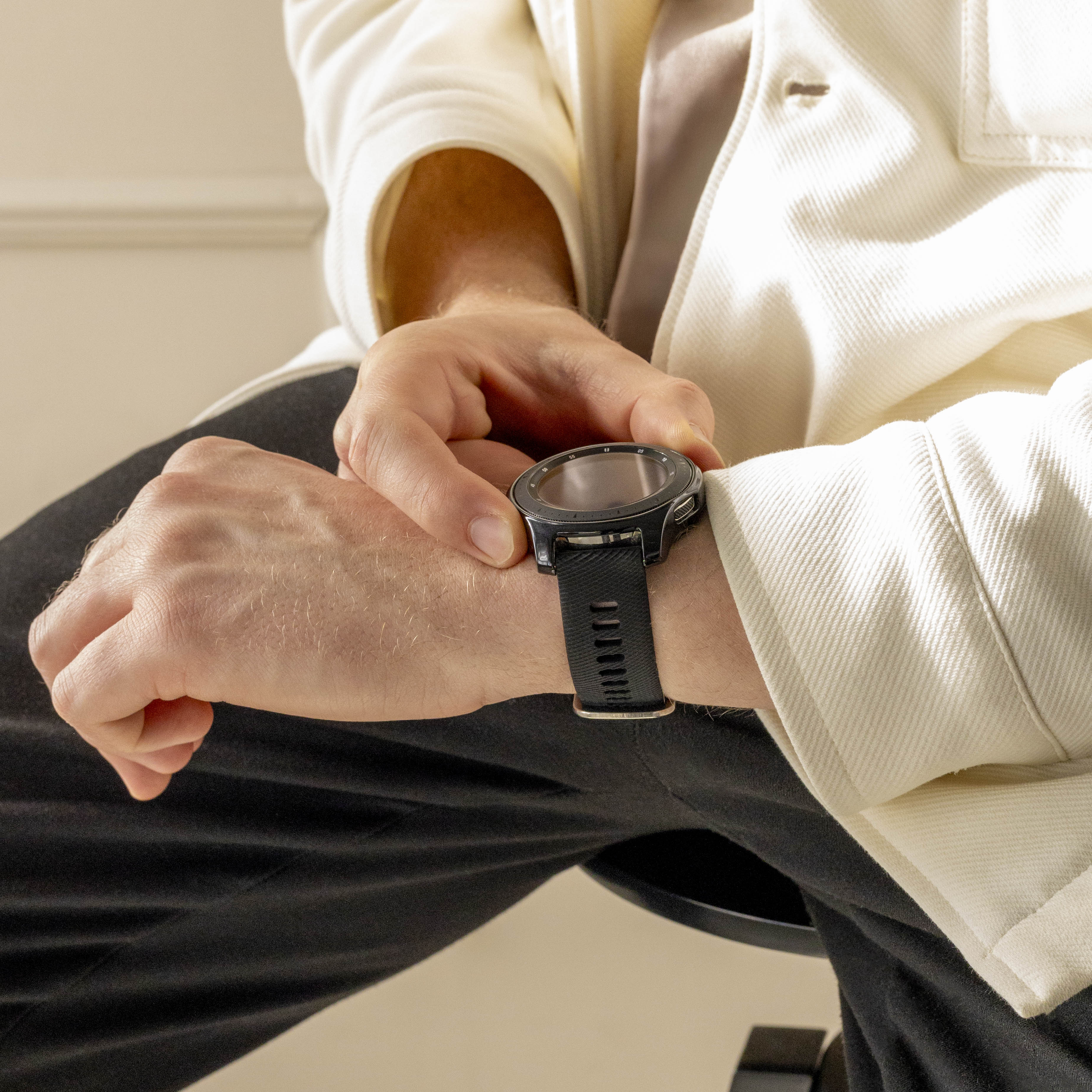 Garmin Venu 3 Silikonarmband (Schwarz)