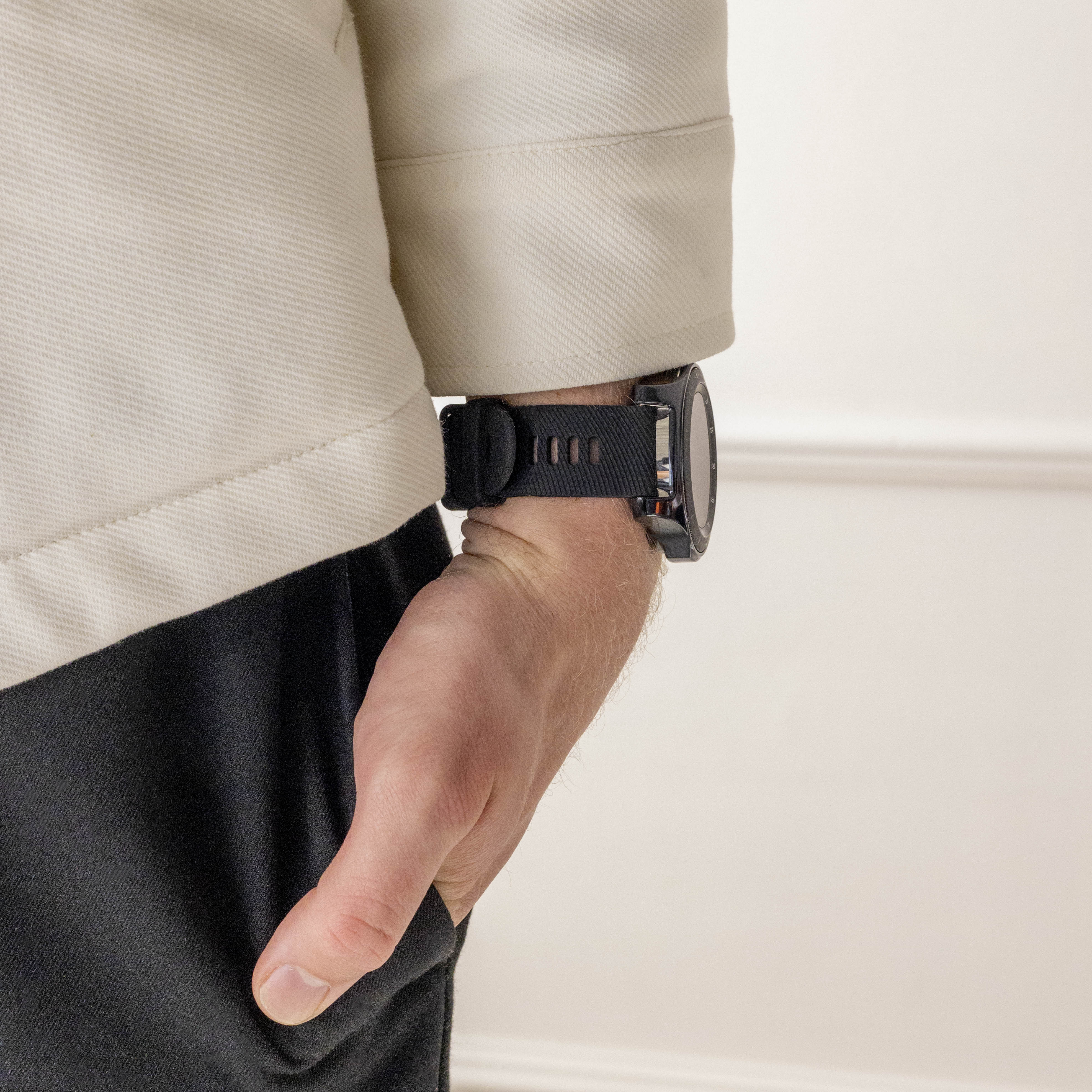 Coros Apex 2 Pro Silikonarmband (Schwarz)