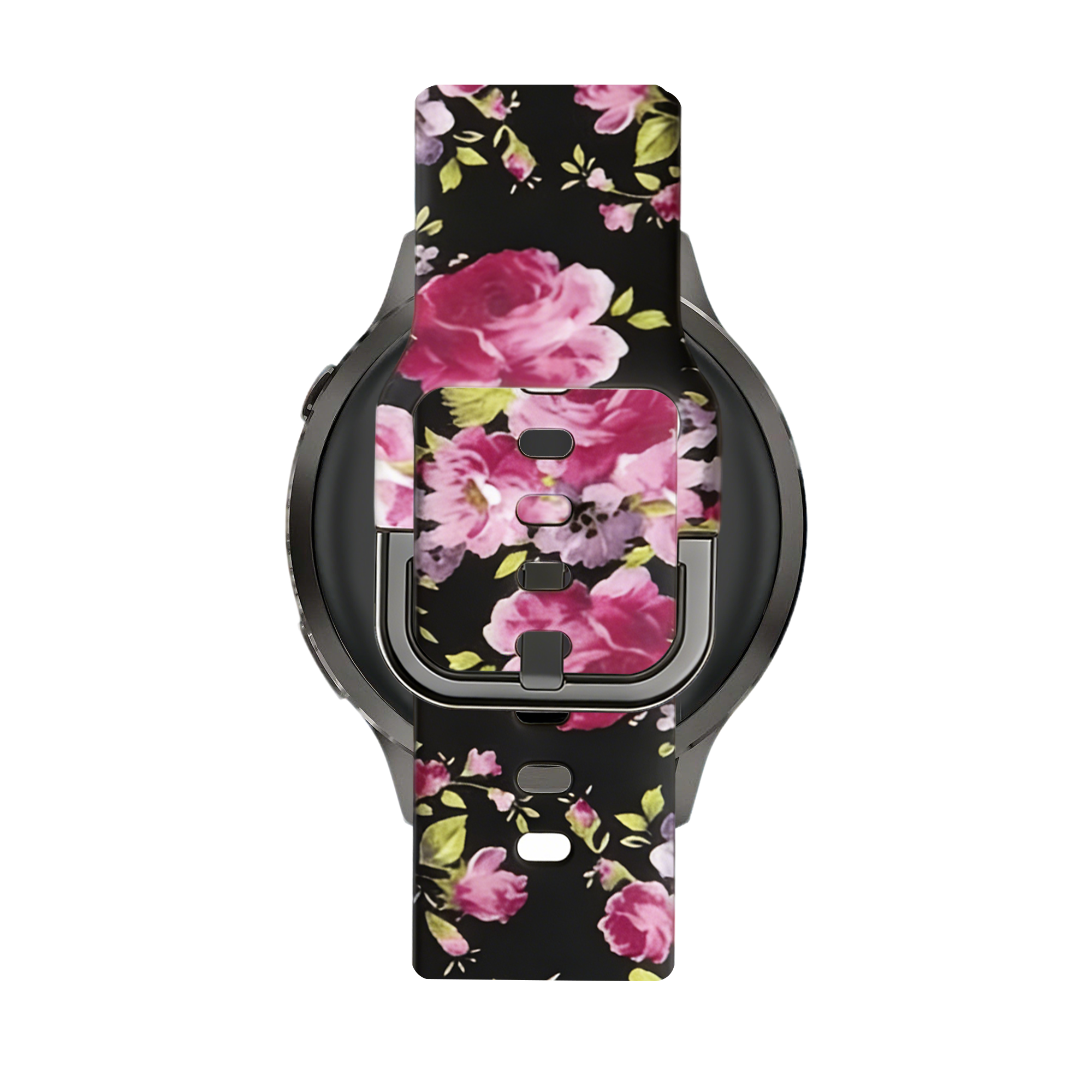 Bandz Garmin Vivoactive 4s Silikonarmband 'Pink Flower'