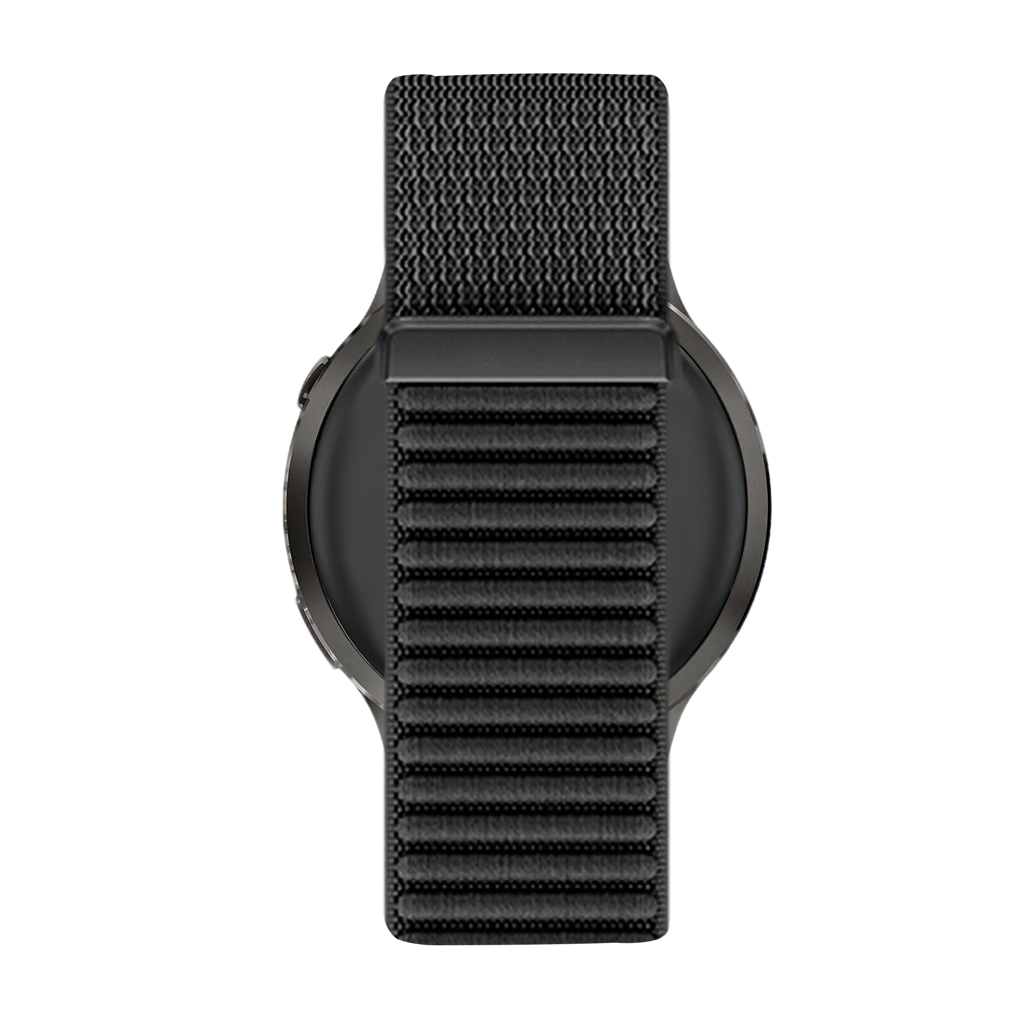 Bandz Garmin Forerunner 570 - 42mm Nylonarmband 'Wave' (Schwarz)
