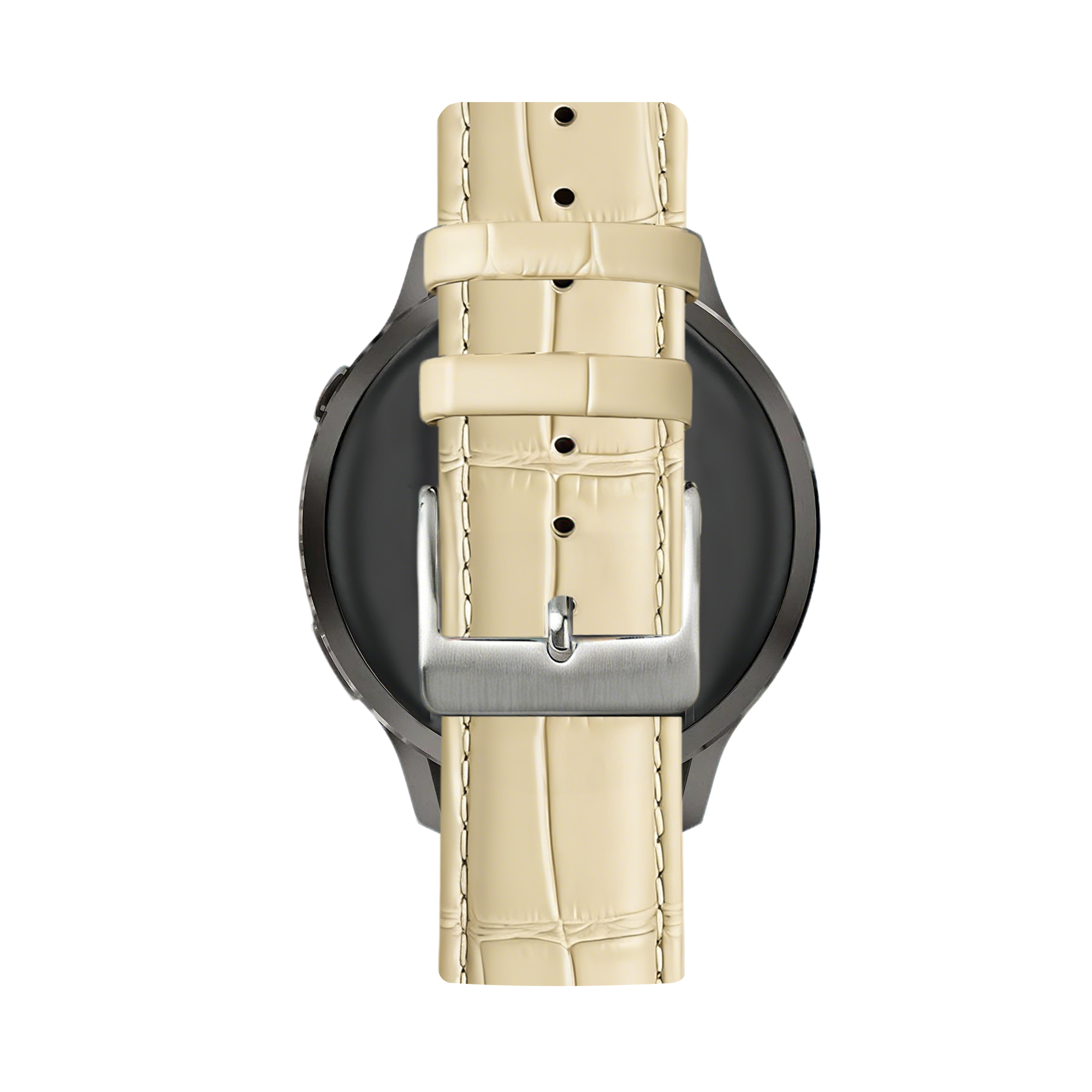 Bandz Garmin Approach S12 Leather Strap Crocodile Grain (Beige)