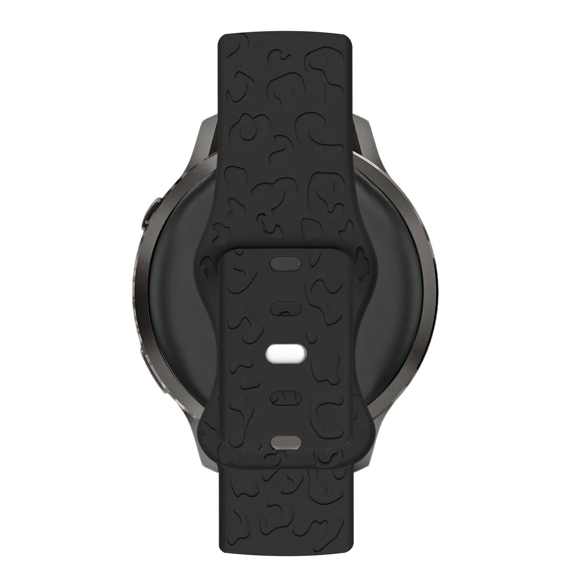 Bandz Garmin Forerunner 645 Silikonarmband 'Leopard' (Schwarz)