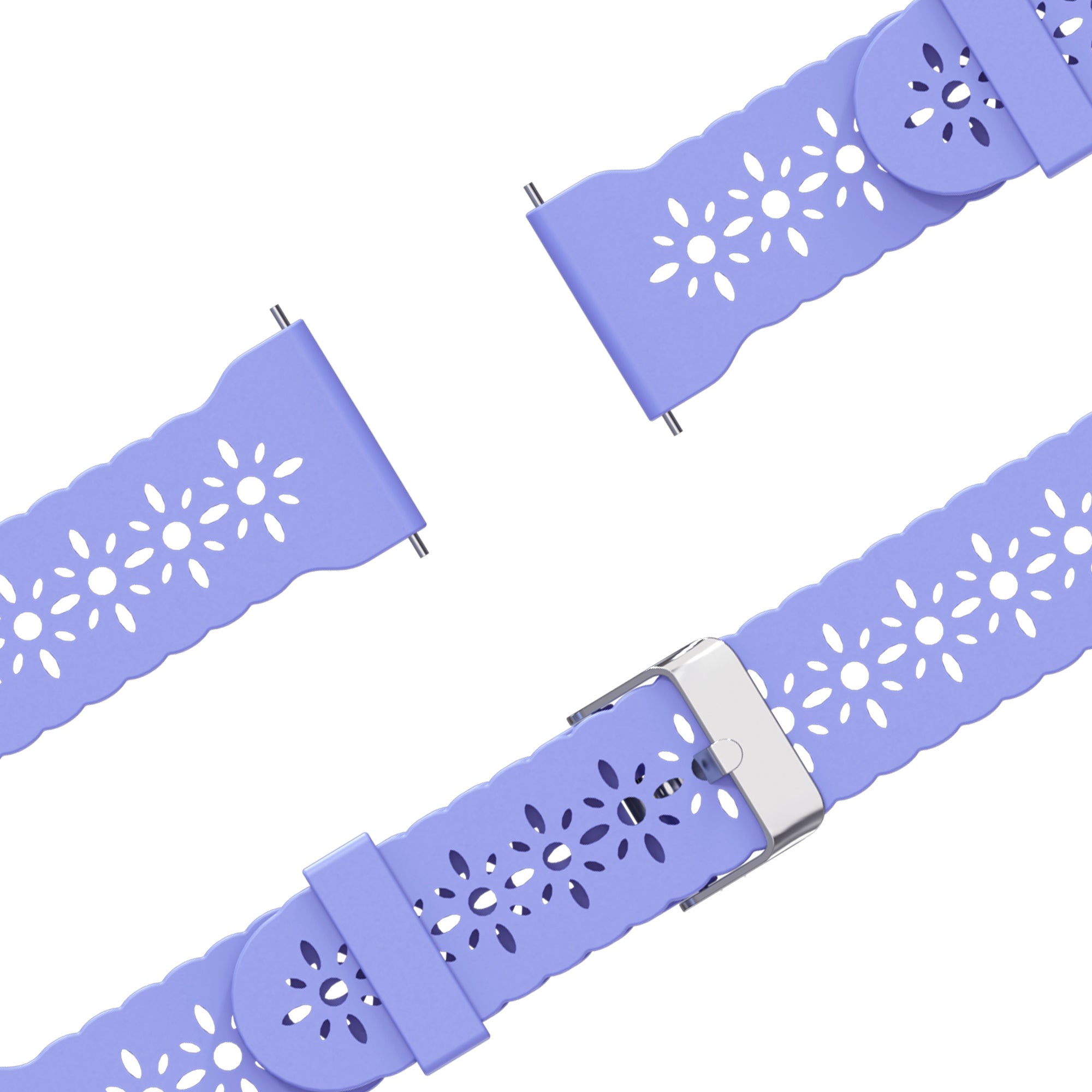 Bandz Garmin Vivoactive 3 Silicone Strap 'Lace' (Light Purple)