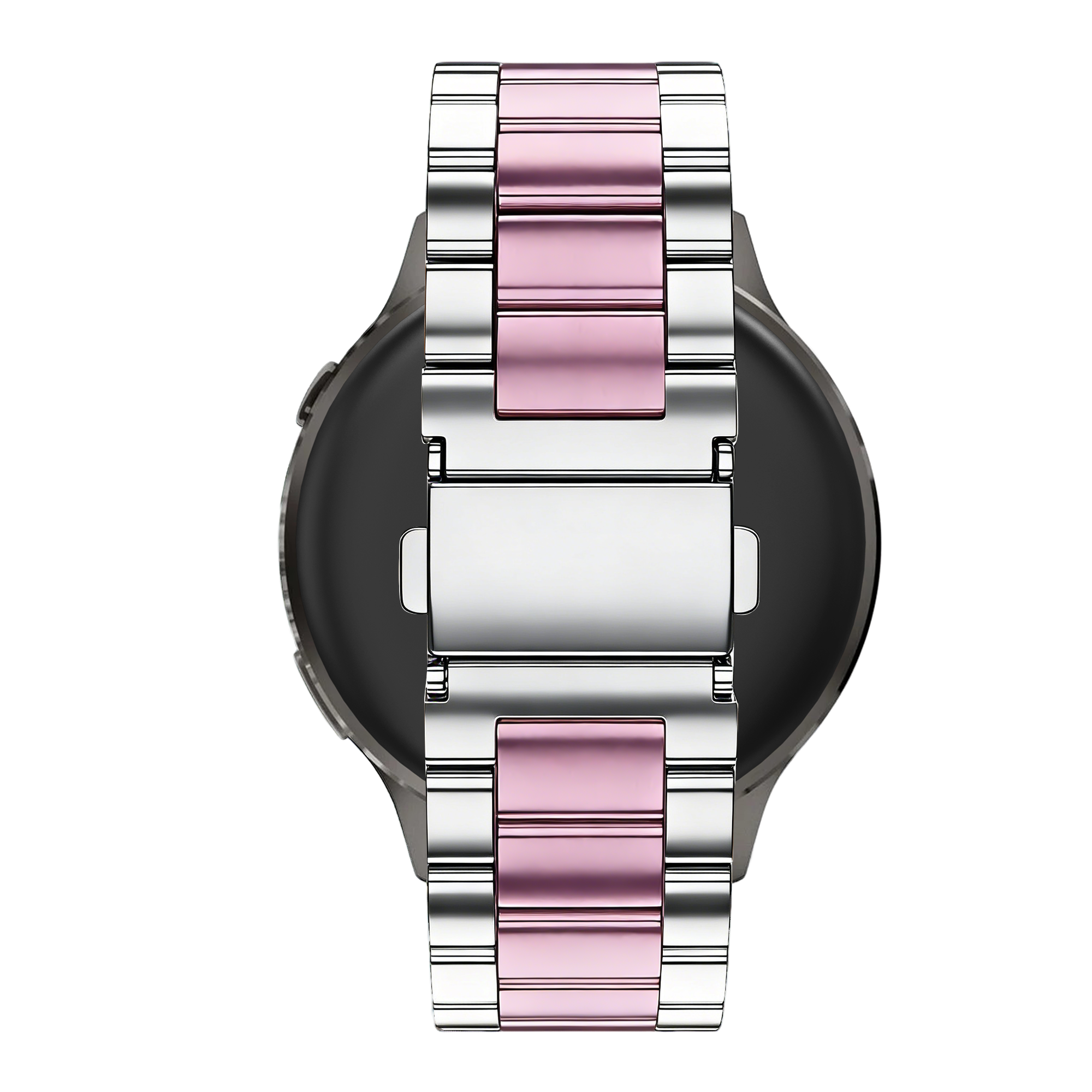 Bandz Garmin Forerunner 645 Stahlarmband 'Classic' (Silber/Rosa)