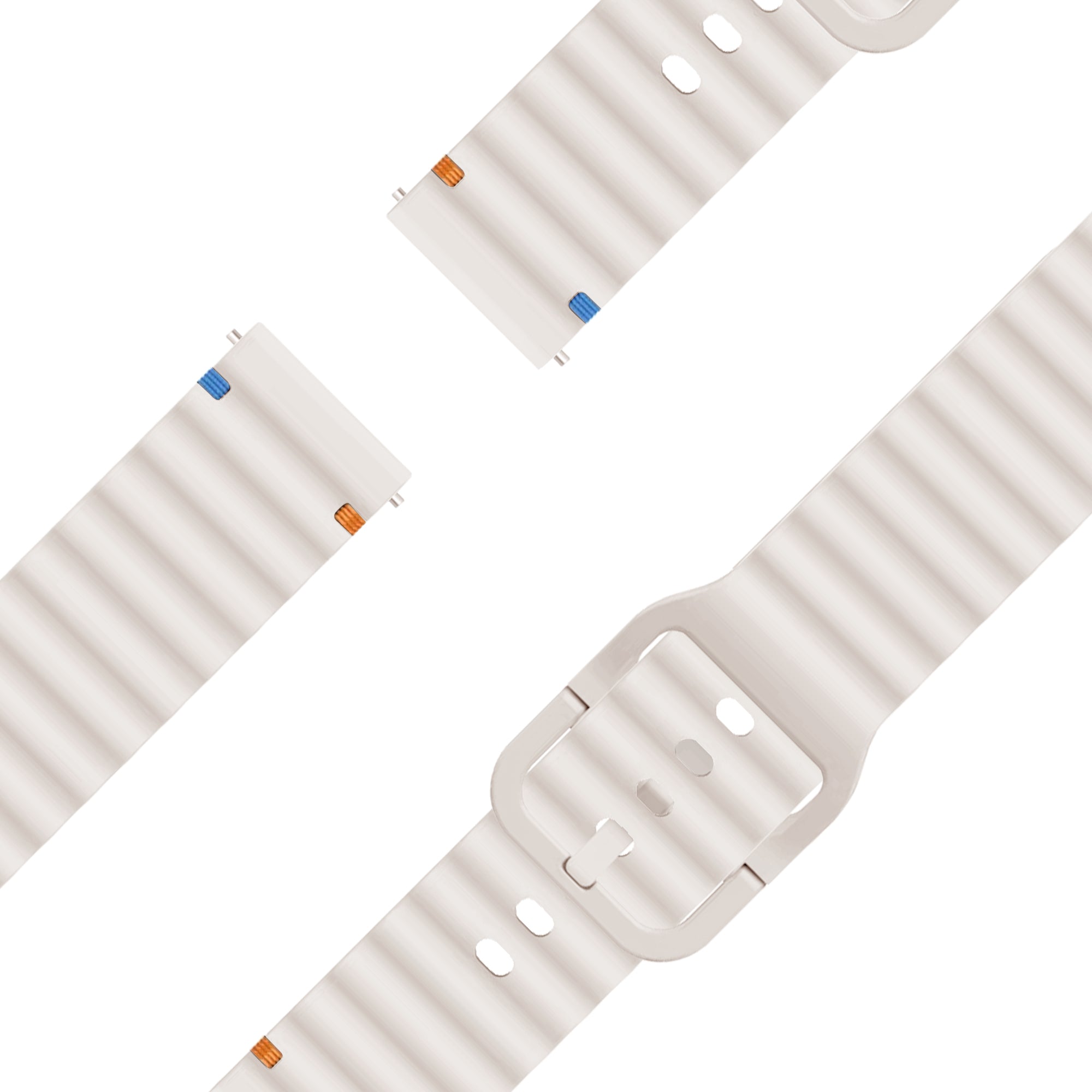 Bandz Garmin Vivoactive 6 Silicone Strap 'Wave' (Starlight)