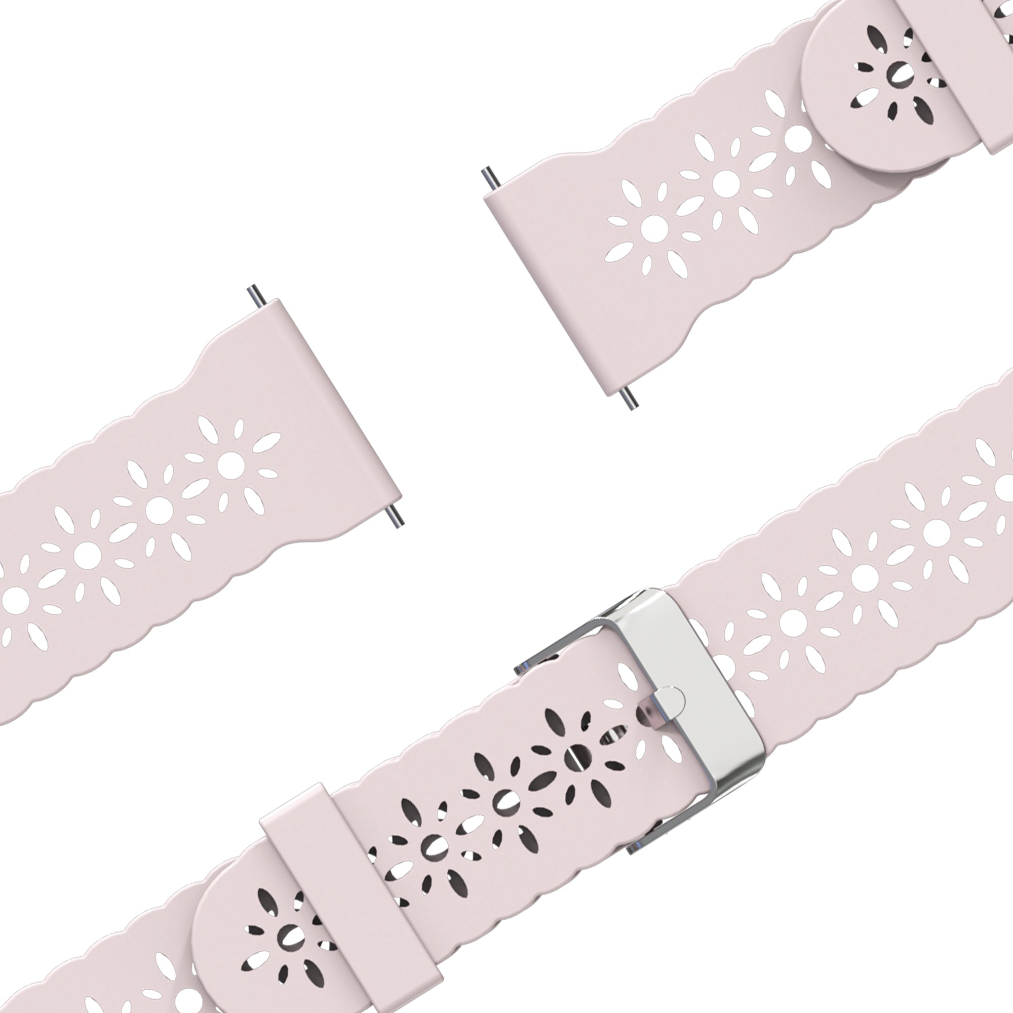 Bandz Garmin Vivomove Luxe Silicone Strap 'Lace' (Pink)