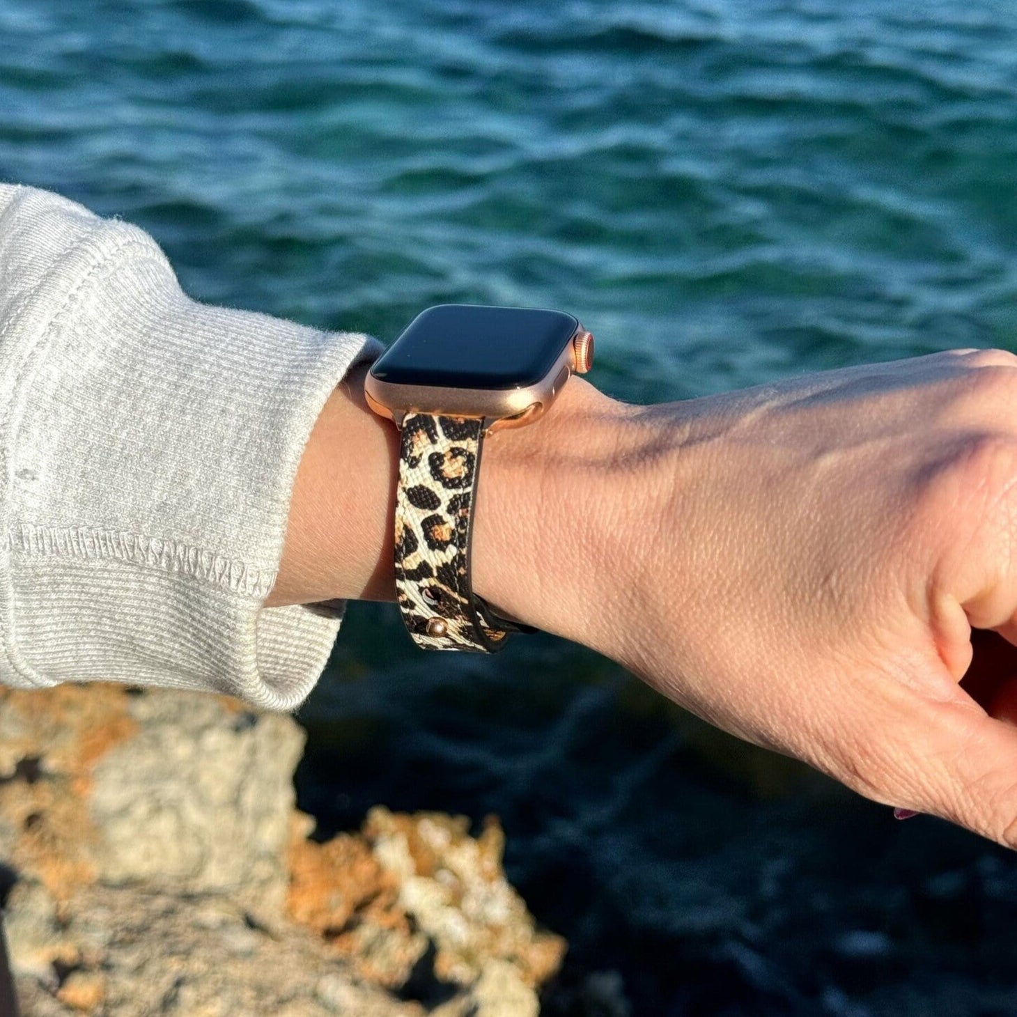 Apple Watch Lederamband (Leopard)