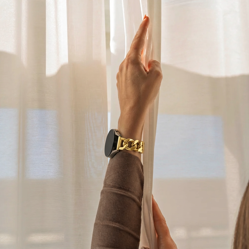 Amazfit Bip U (Pro) Steel Chain Strap (Gold)