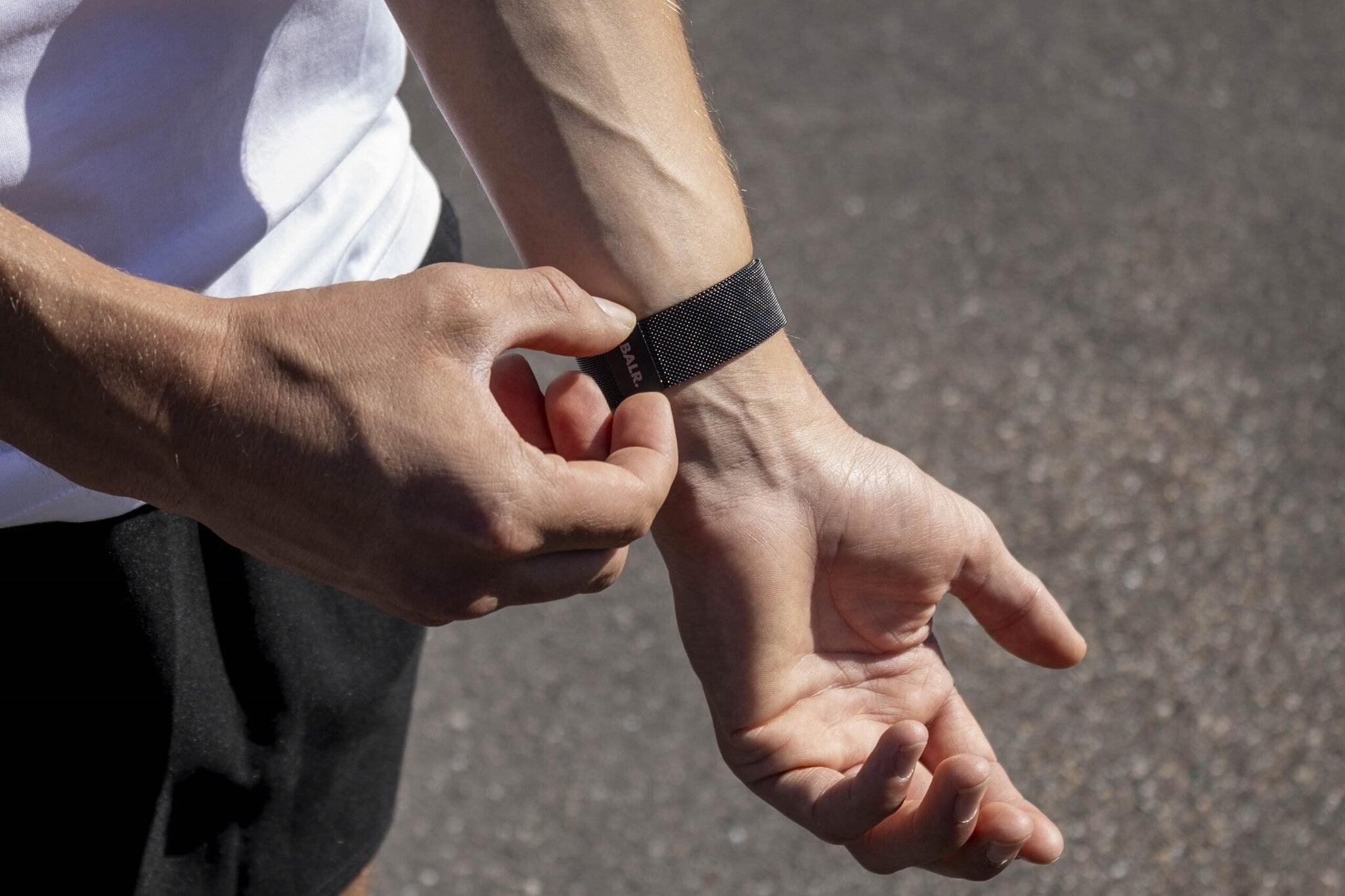 BALR Amazfit Bip 3 (Pro) Milanese Armband (Schwarz)