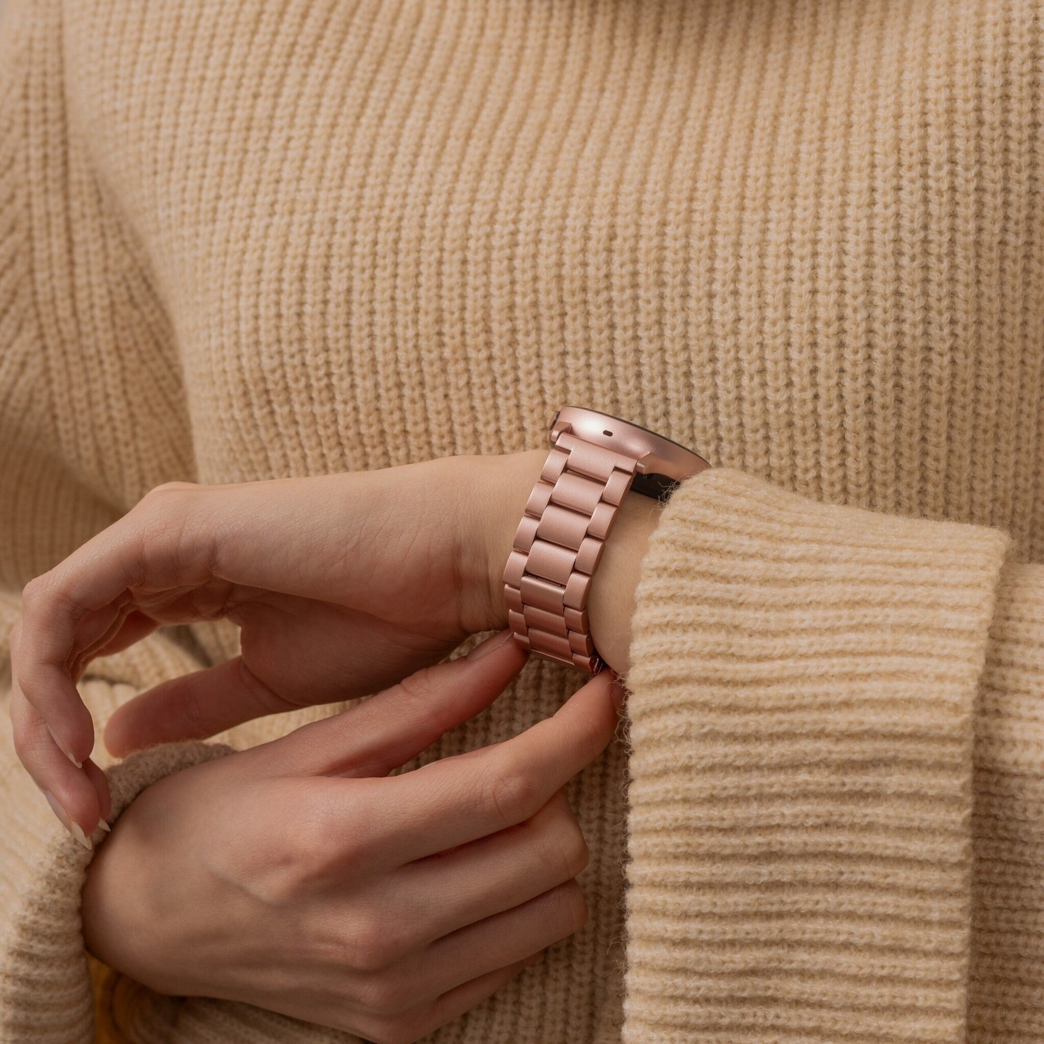 Garmin Venu Stahlarmband (Rosa)