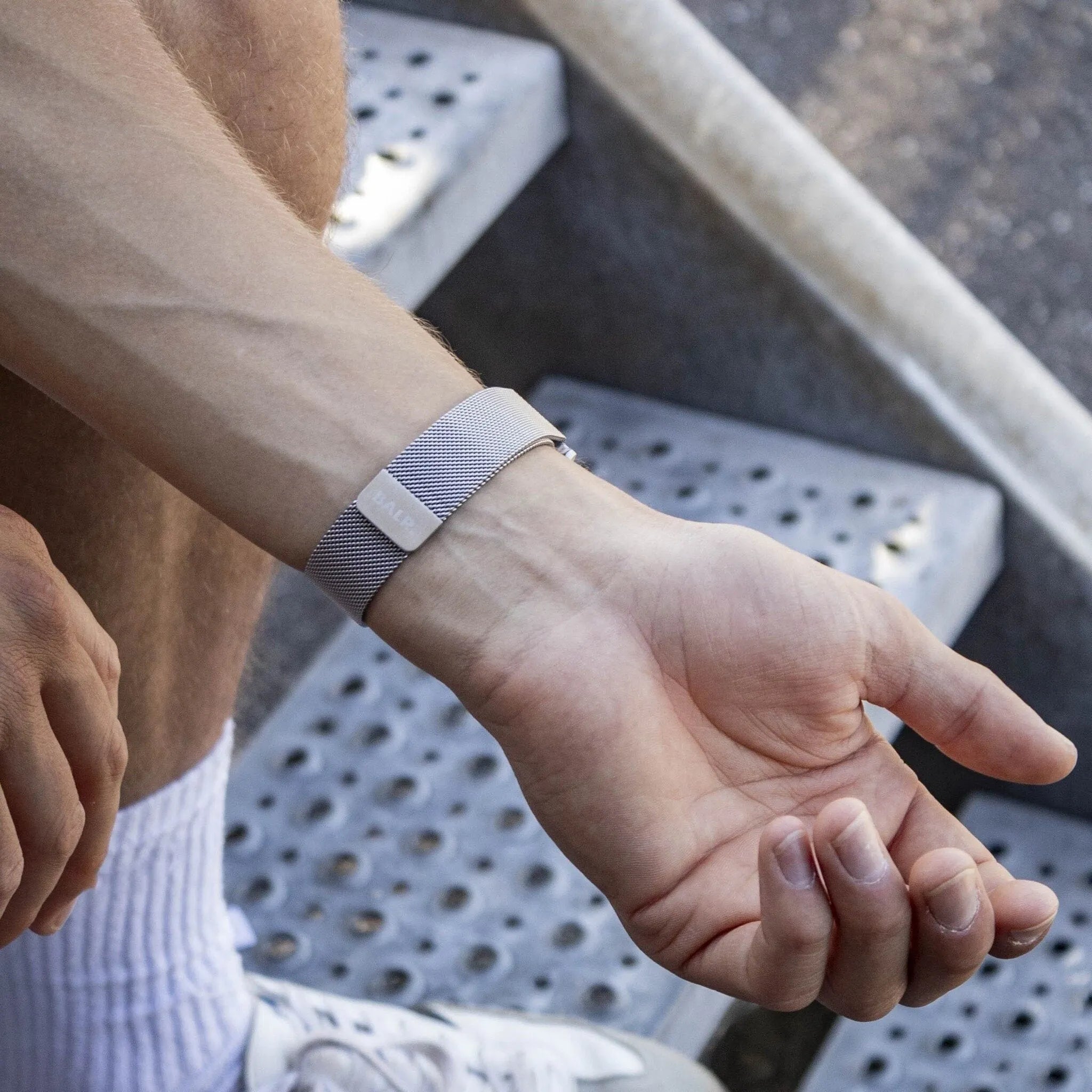 BALR Polar Pacer Milanese Armband (Silber)