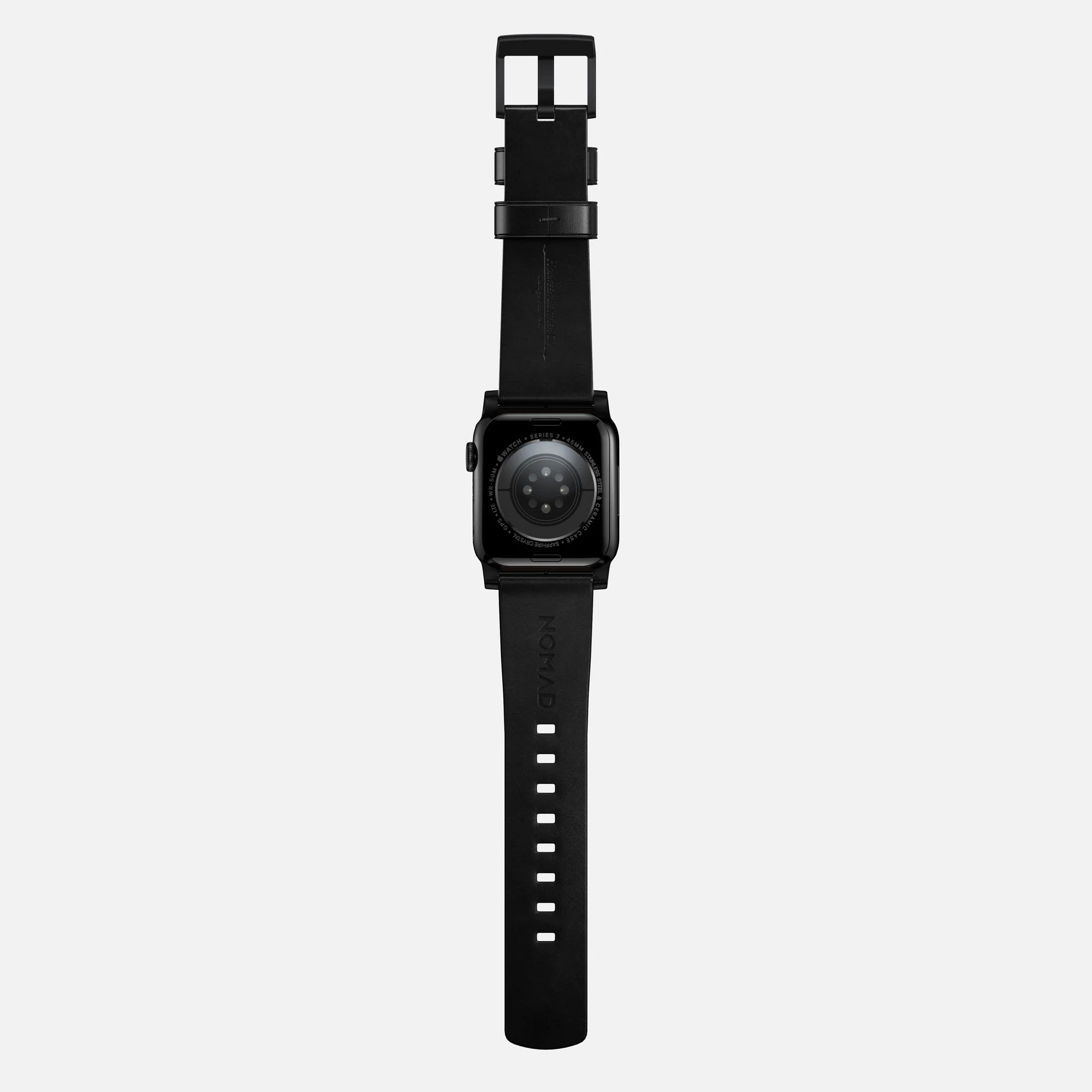Nomad Modern Apple Watch Lederarmband (Schwarz)