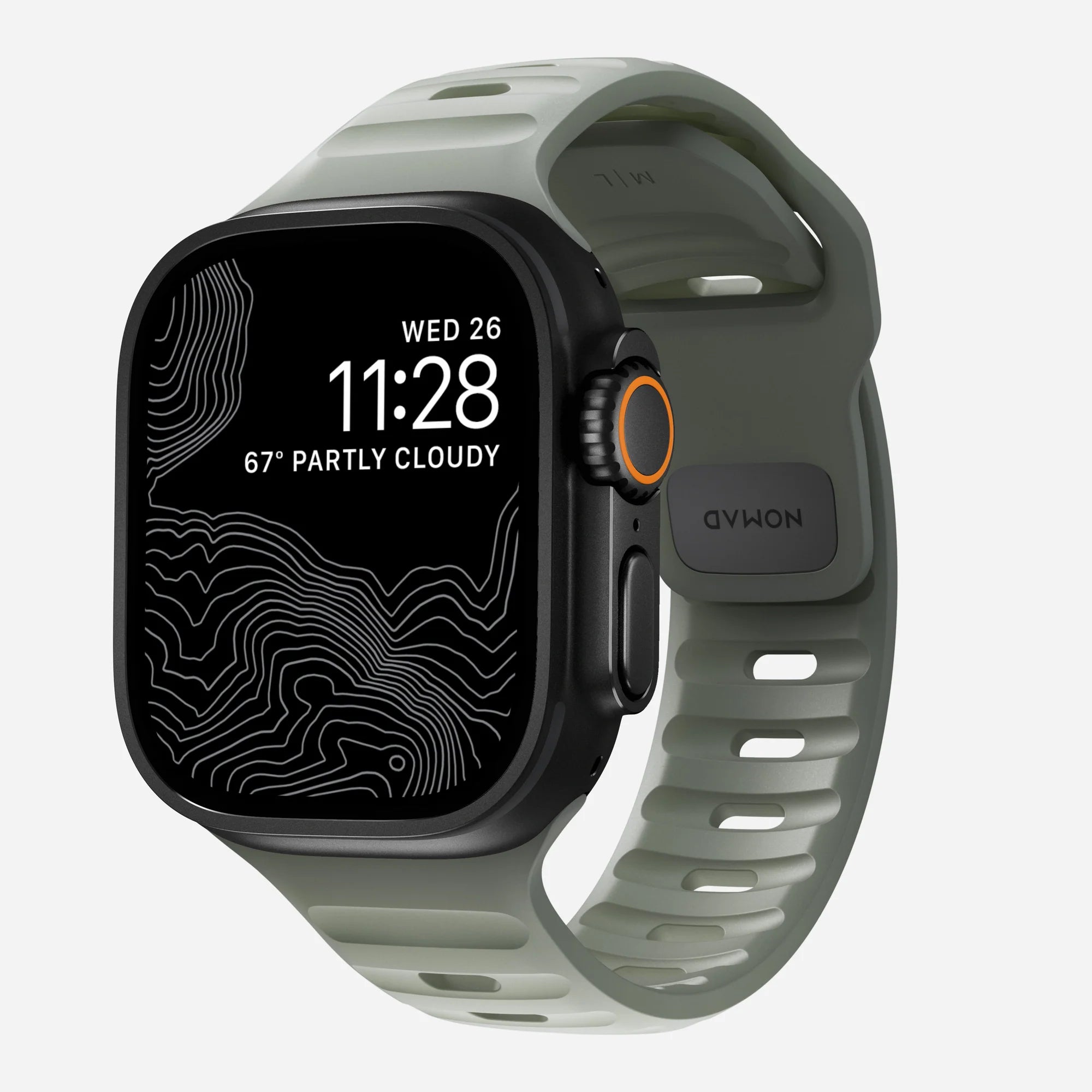 Nomad Sport Apple Watch Silikonarmband (Coastal Rock)