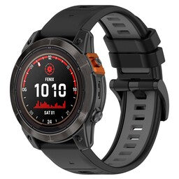 Garmin Instinct E - 45mm Schnalle Sport Amrband (Schwarz/Grau)
