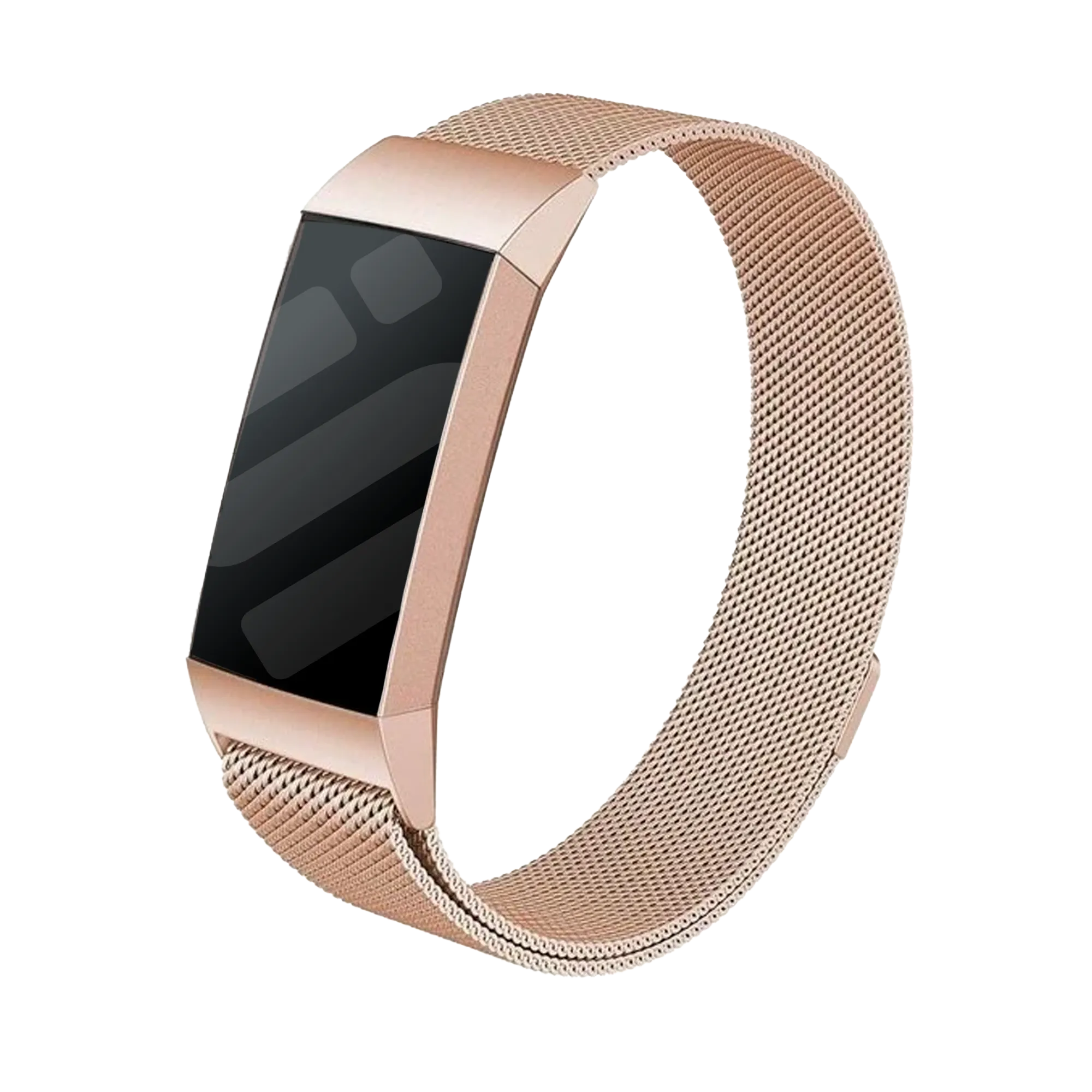 Fitbit Charge 3 Milanese-Armband (Roségold)