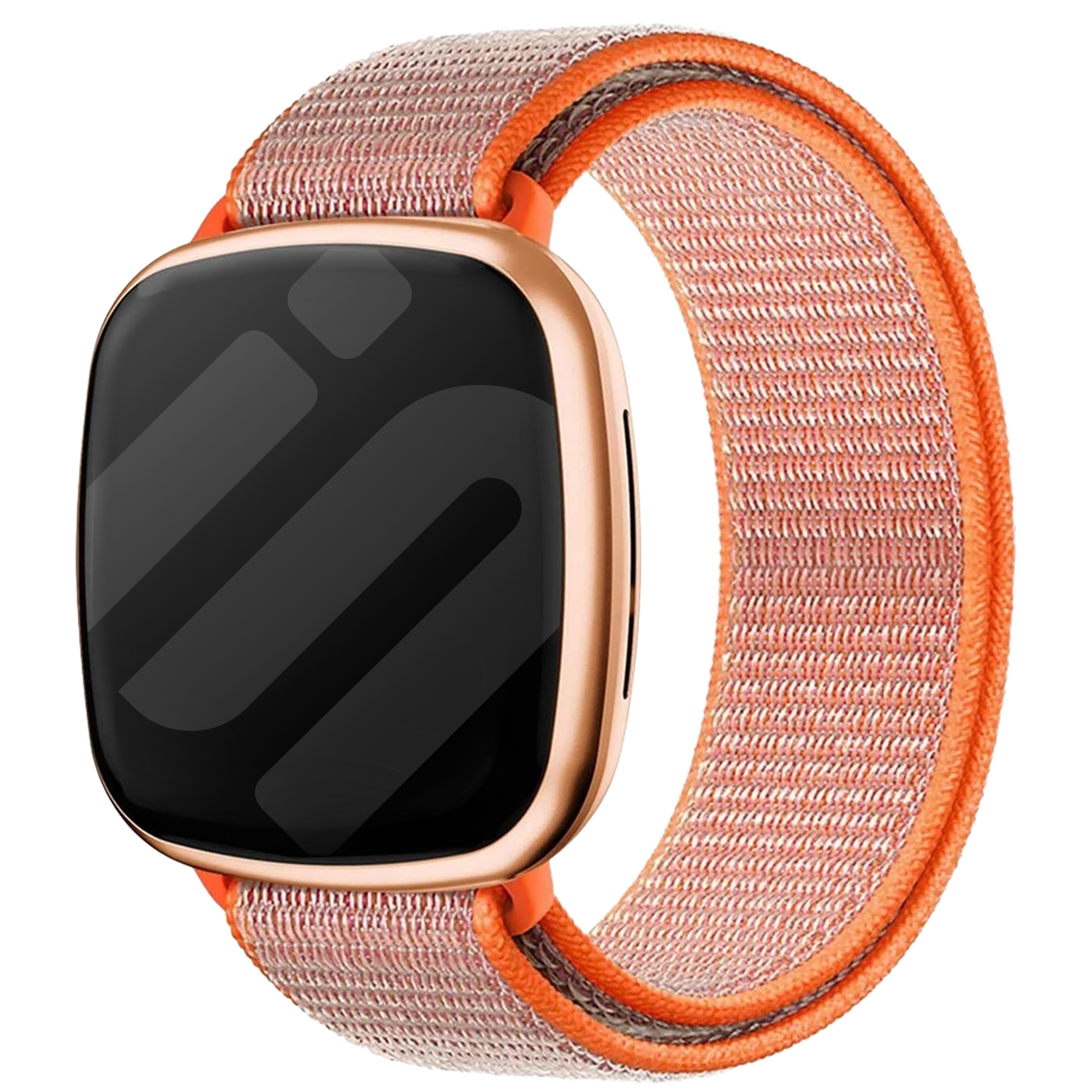 Fitbit Versa 3 Nylonarmband (Orange)