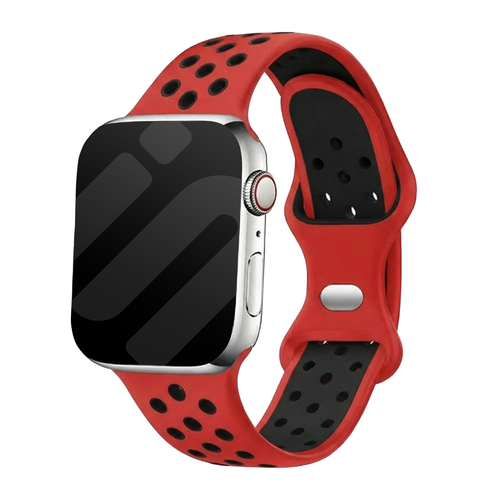 Apple Watch Armband Sport (Rot/Schwarz)