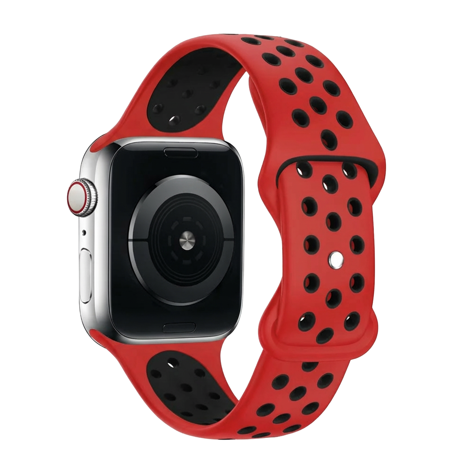 Apple Watch Armband Sport (Rot/Schwarz)