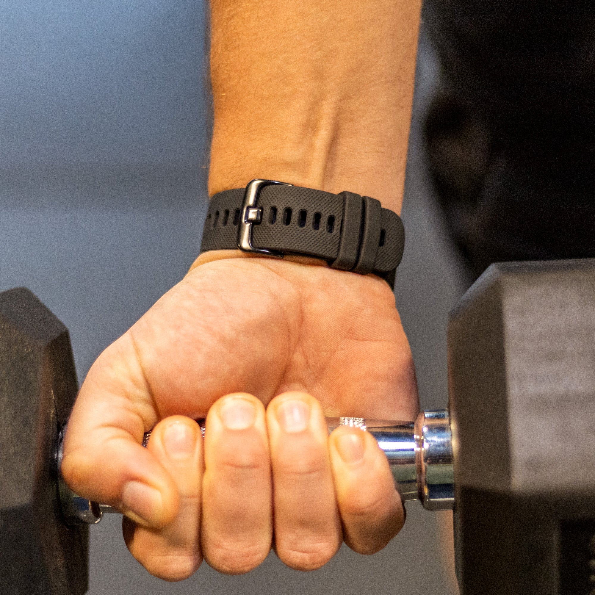 Coros Pace 3 Premium Silikonarmband (Schwarz)