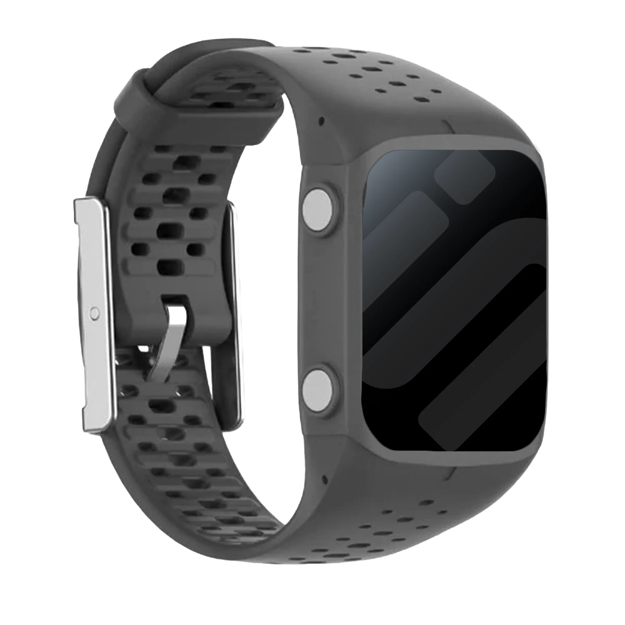Polar M400 / M430 Silikonarmband (Dunkelgrau)