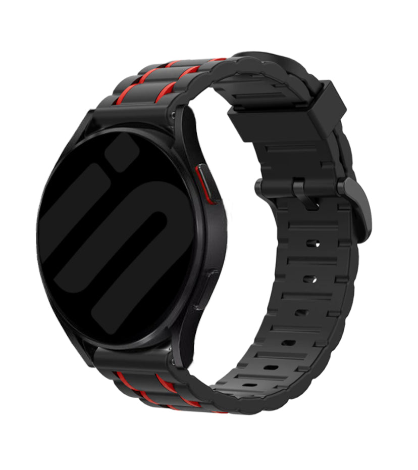Withings ScanWatch Nova Schnalle Sportarmband (Schwarz/Rot)