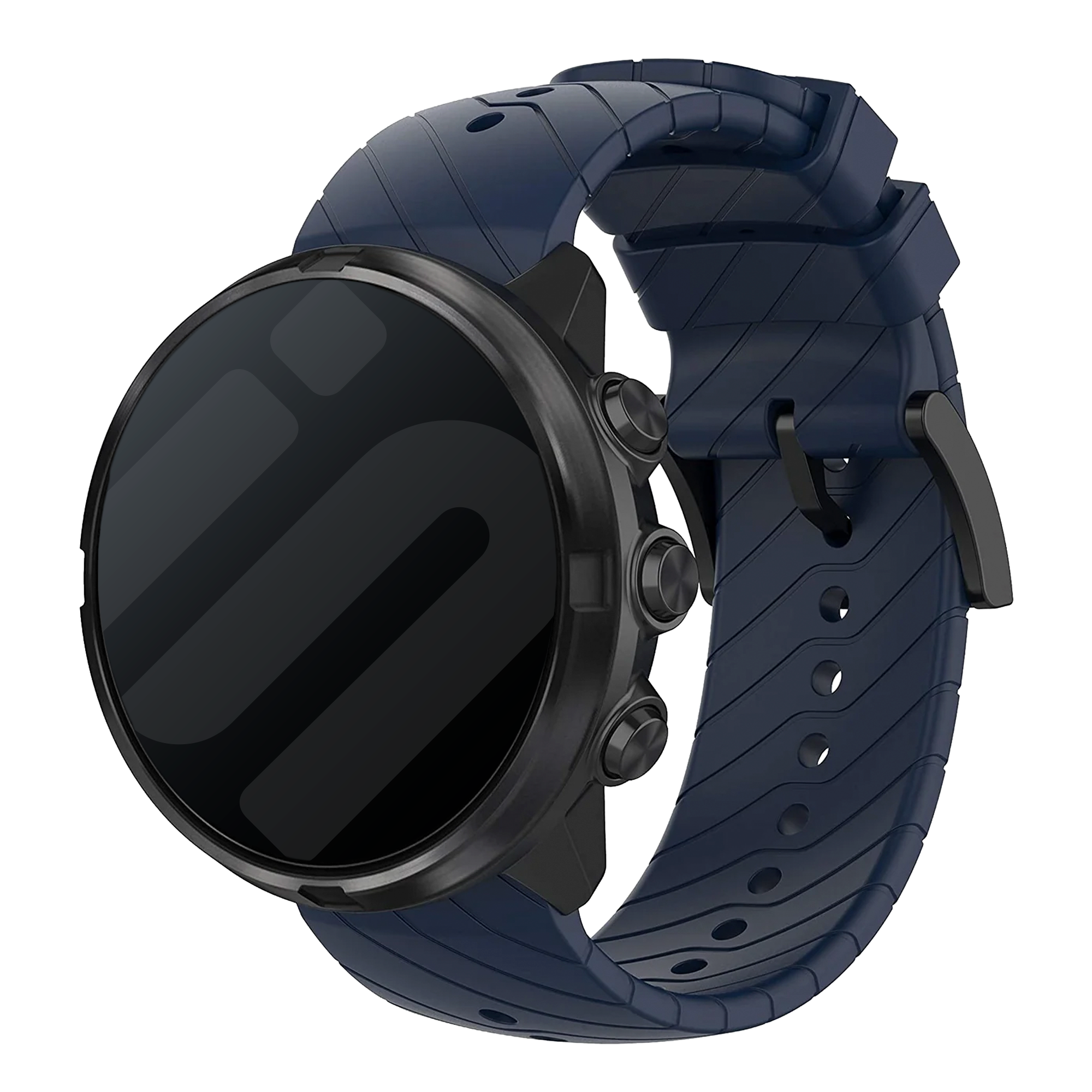 Suunto 9 (Baro) Silikonarmband (Dunkelblau)