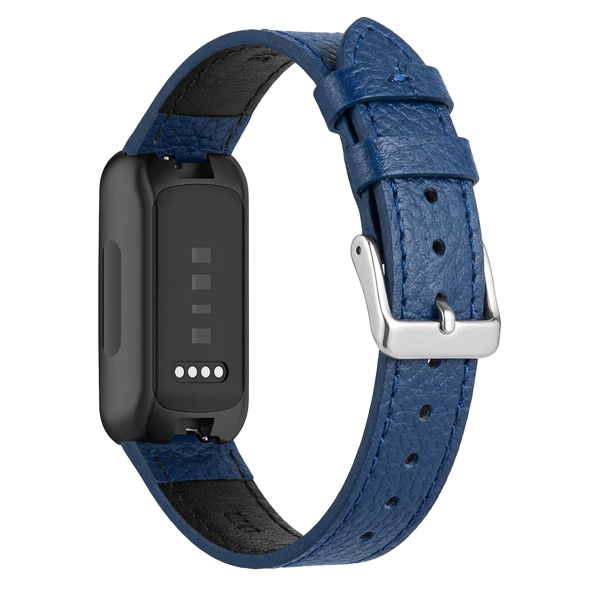 Fitbit Inspire 3 Lederarmband (Dunkelblau)