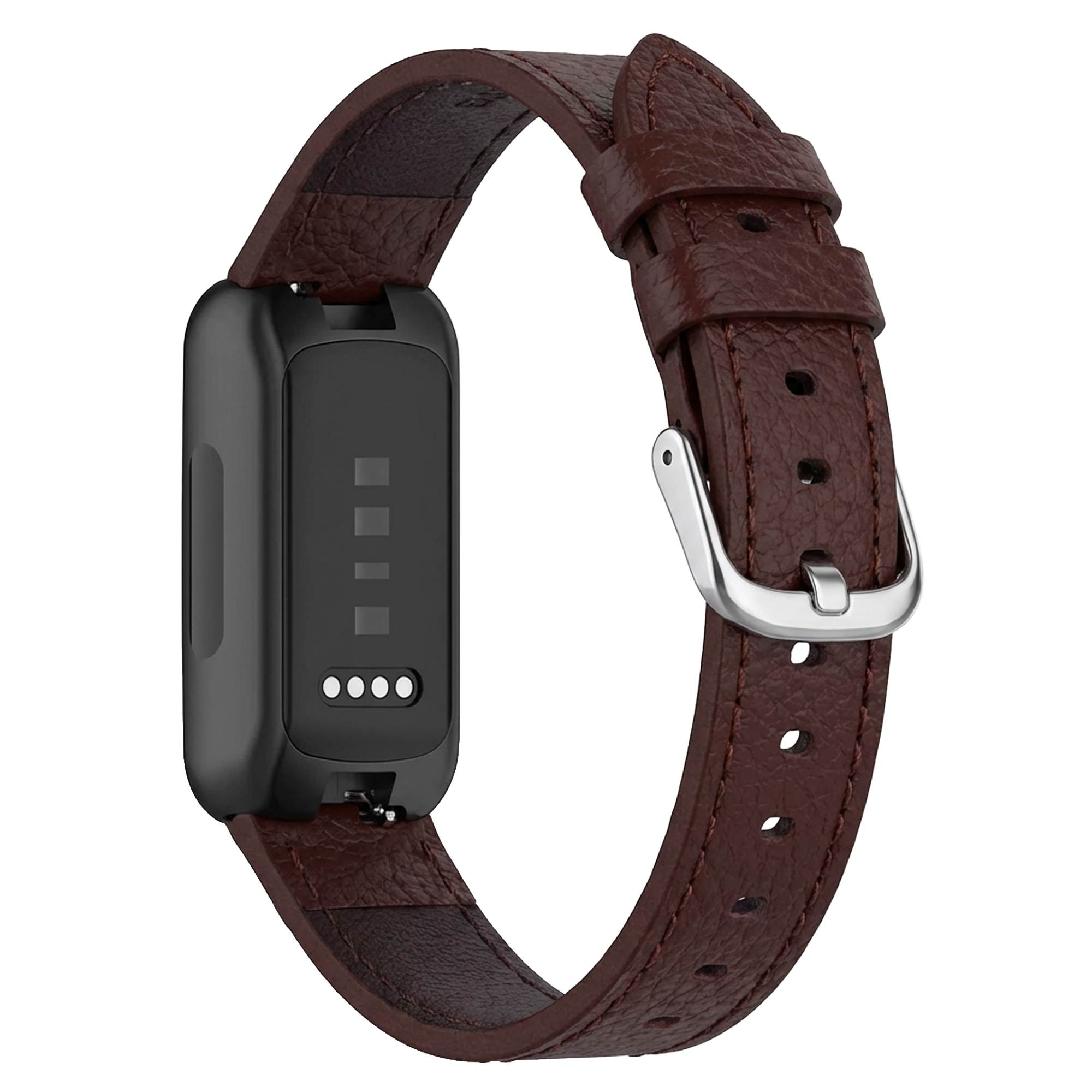 Fitbit Inspire 3 Lederarmband (Dunkelbraun)