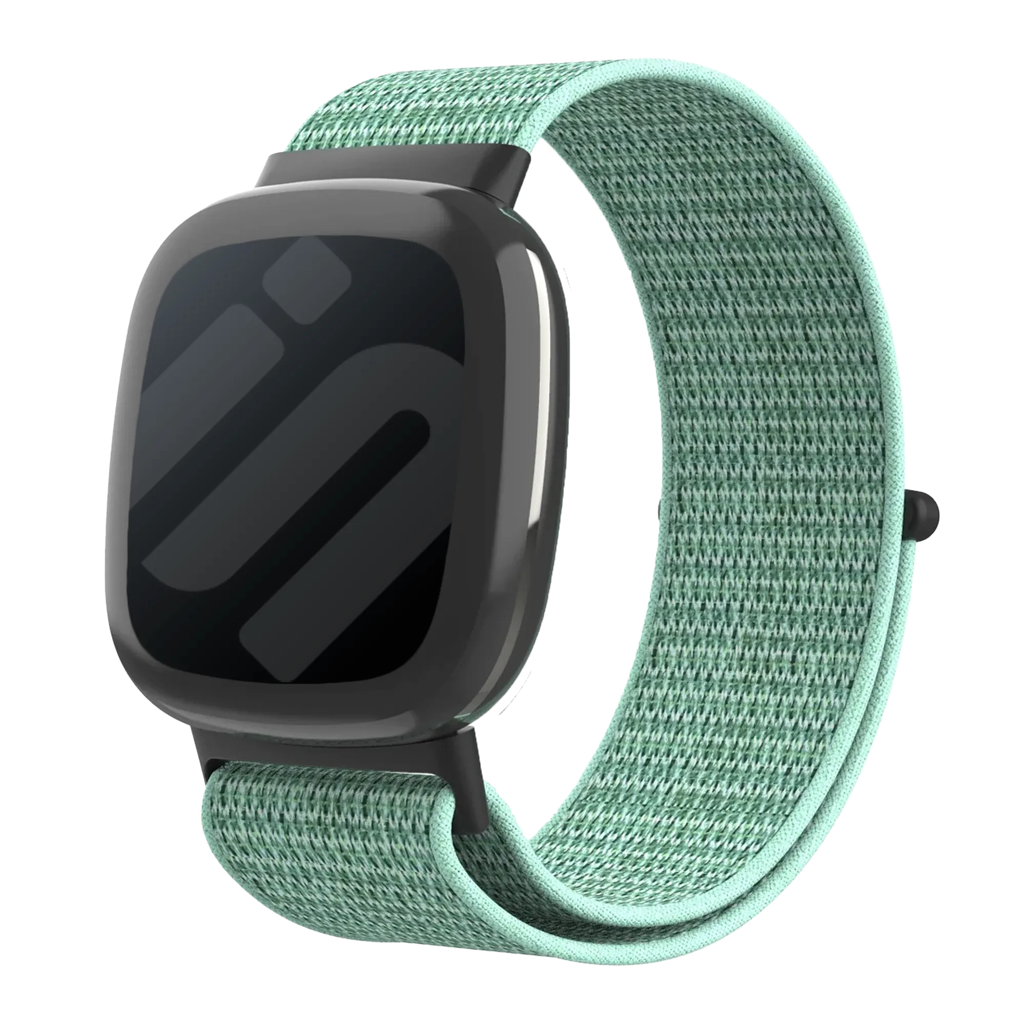 Fitbit Versa 4 Nylonarmband (Mintgrün)