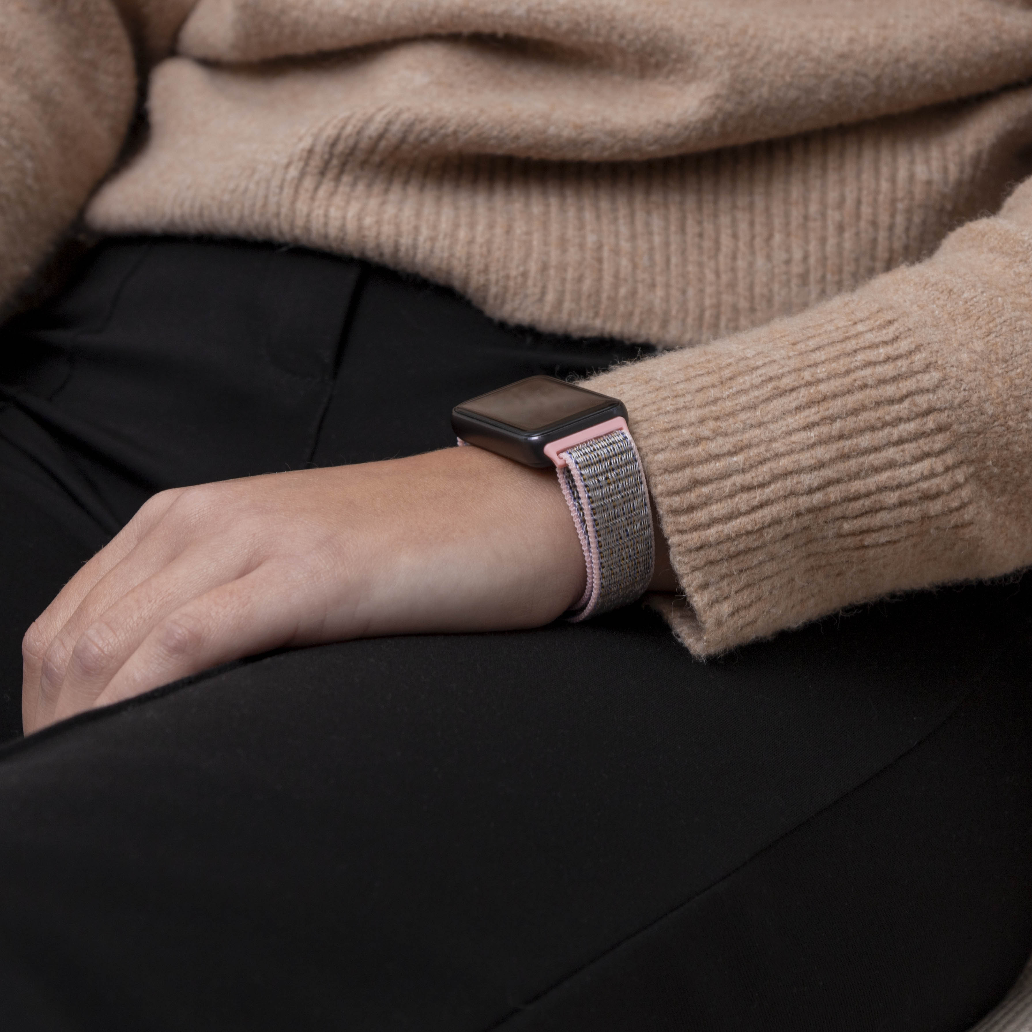 Huawei Band 9 Nylonarmband (Rosa)