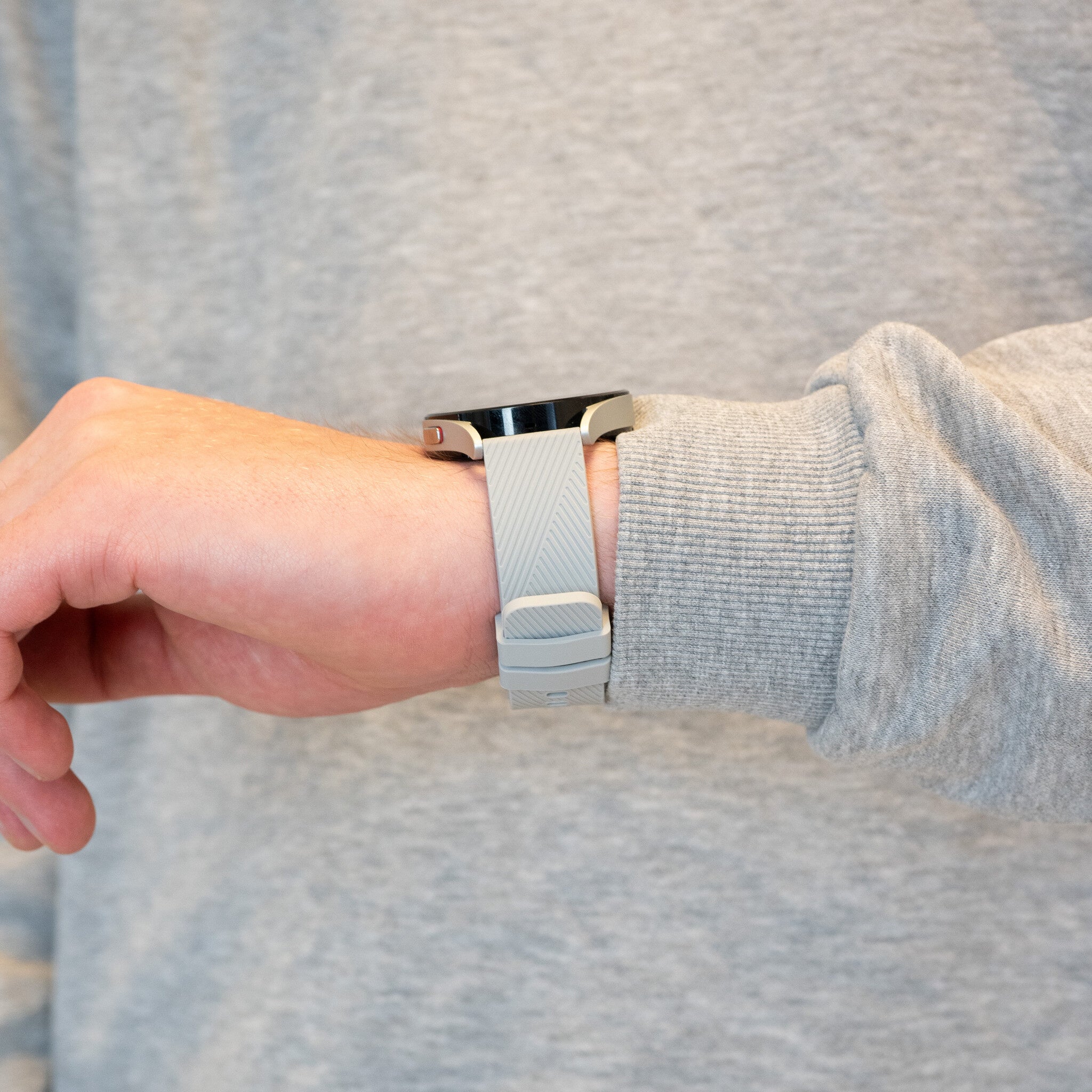 Bandz Amazfit Active 2 Silikonarmband 'Deluxe' (Grau)