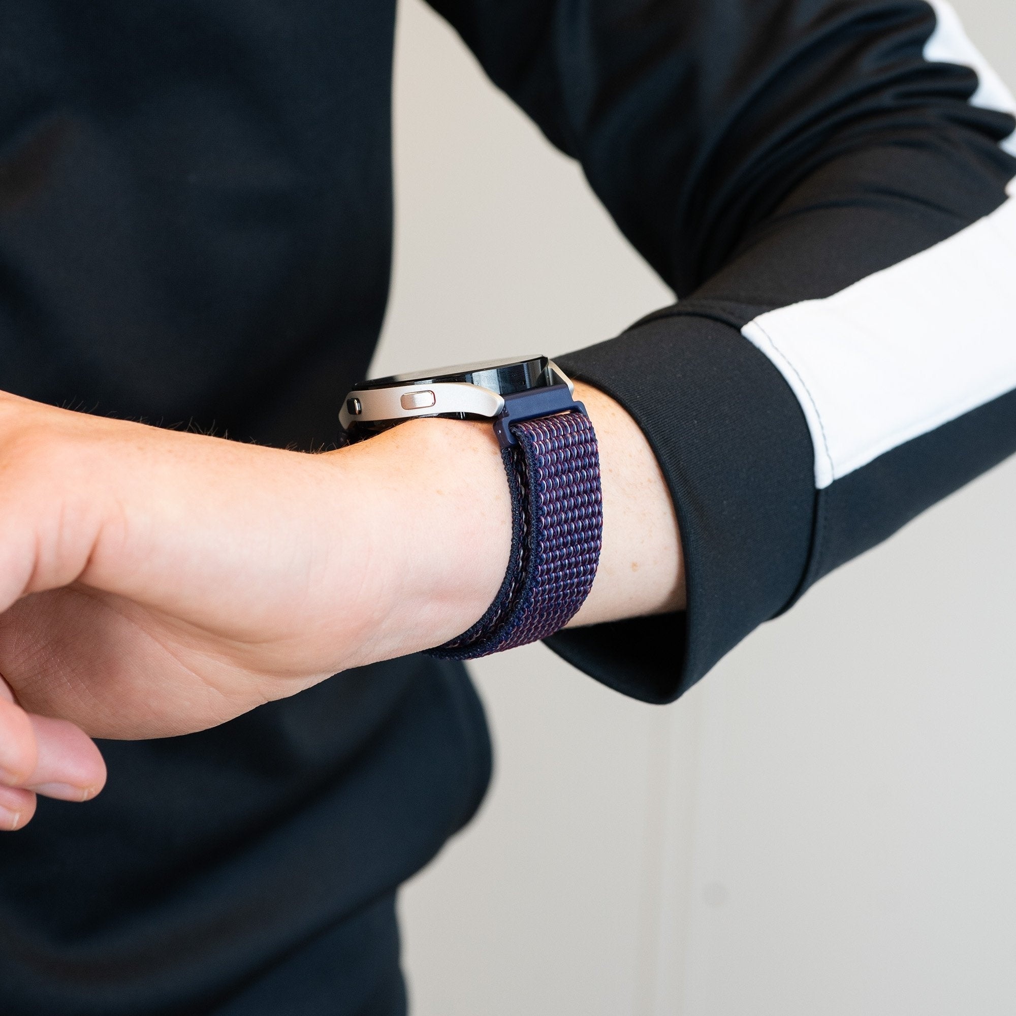 Bandz Coros Apex 42mm Nylon Loop Strap (Indigo)