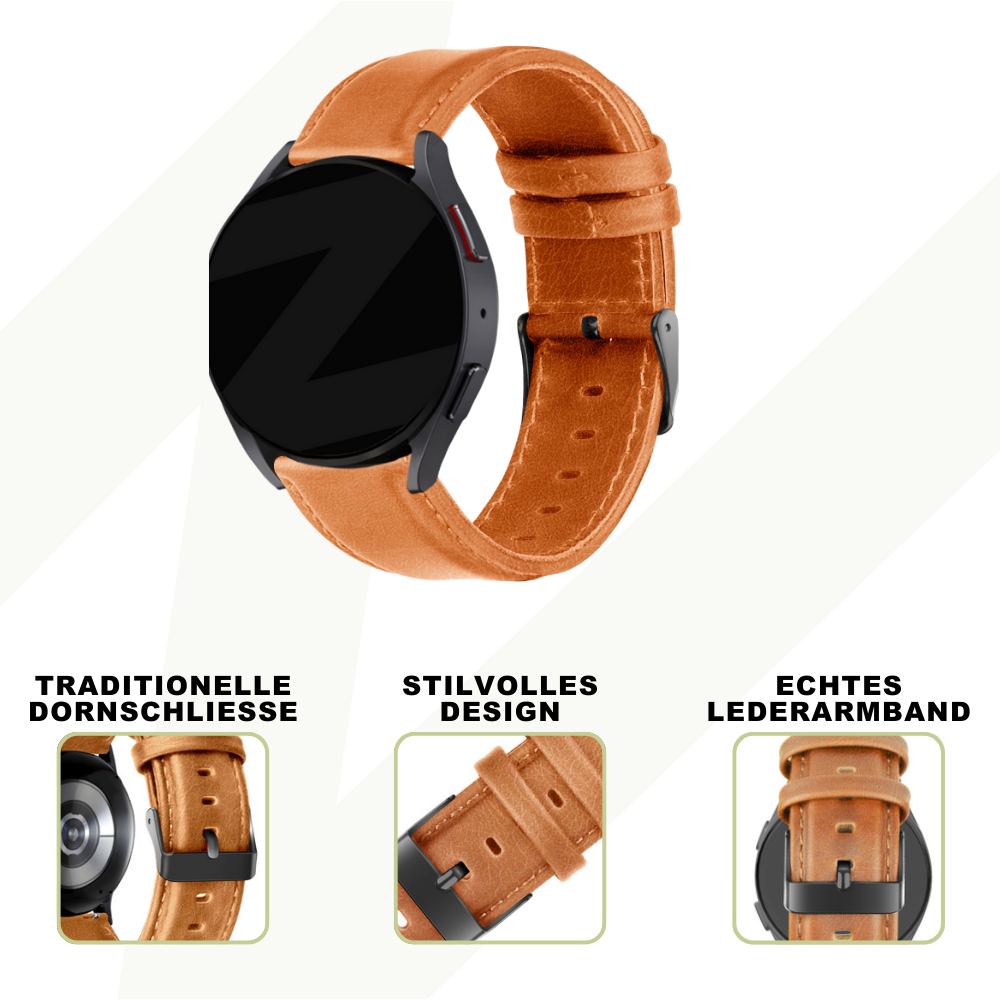 Bandz Coros Apex 2 Lederarmband 'Classic' (Braun)