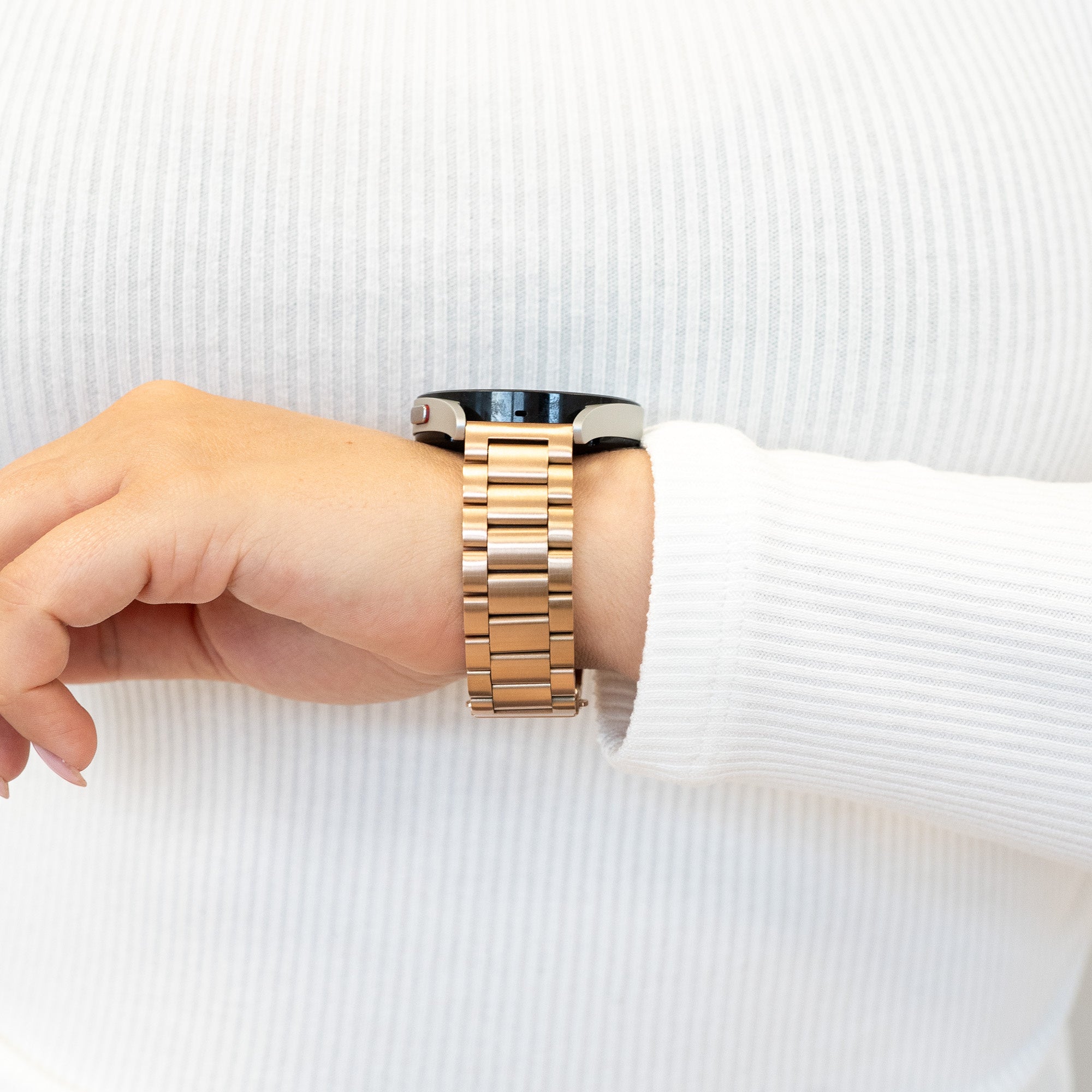 Bandz Garmin Vivomove Trend Stahlarmband 'Classic' (Roségold)