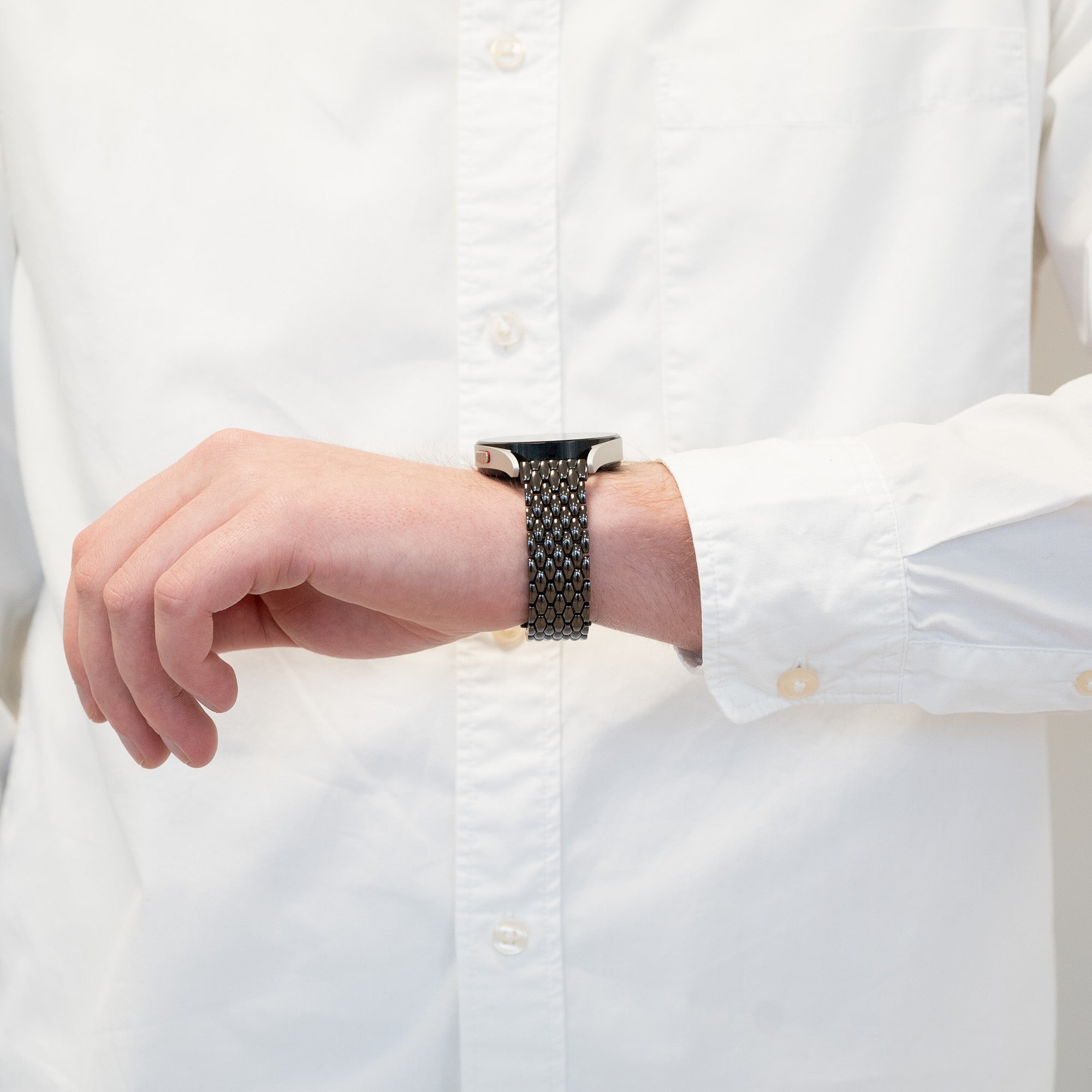 Bandz Amazfit Bip 6 Stahlarmband 'Dragon' (Schwarz)