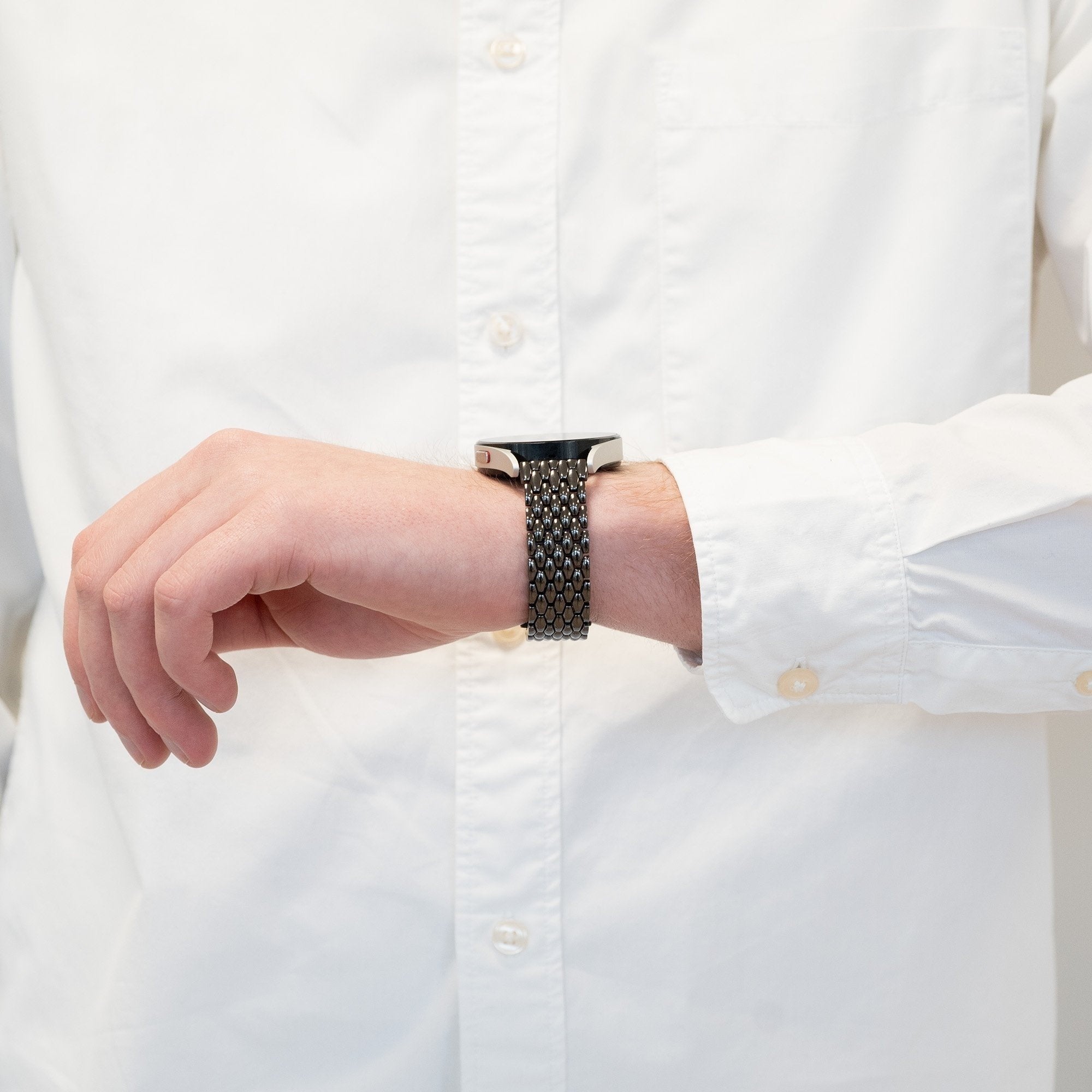 Bandz Oppo Watch X2 Stahlarmband 'Dragon' (Schwarz)