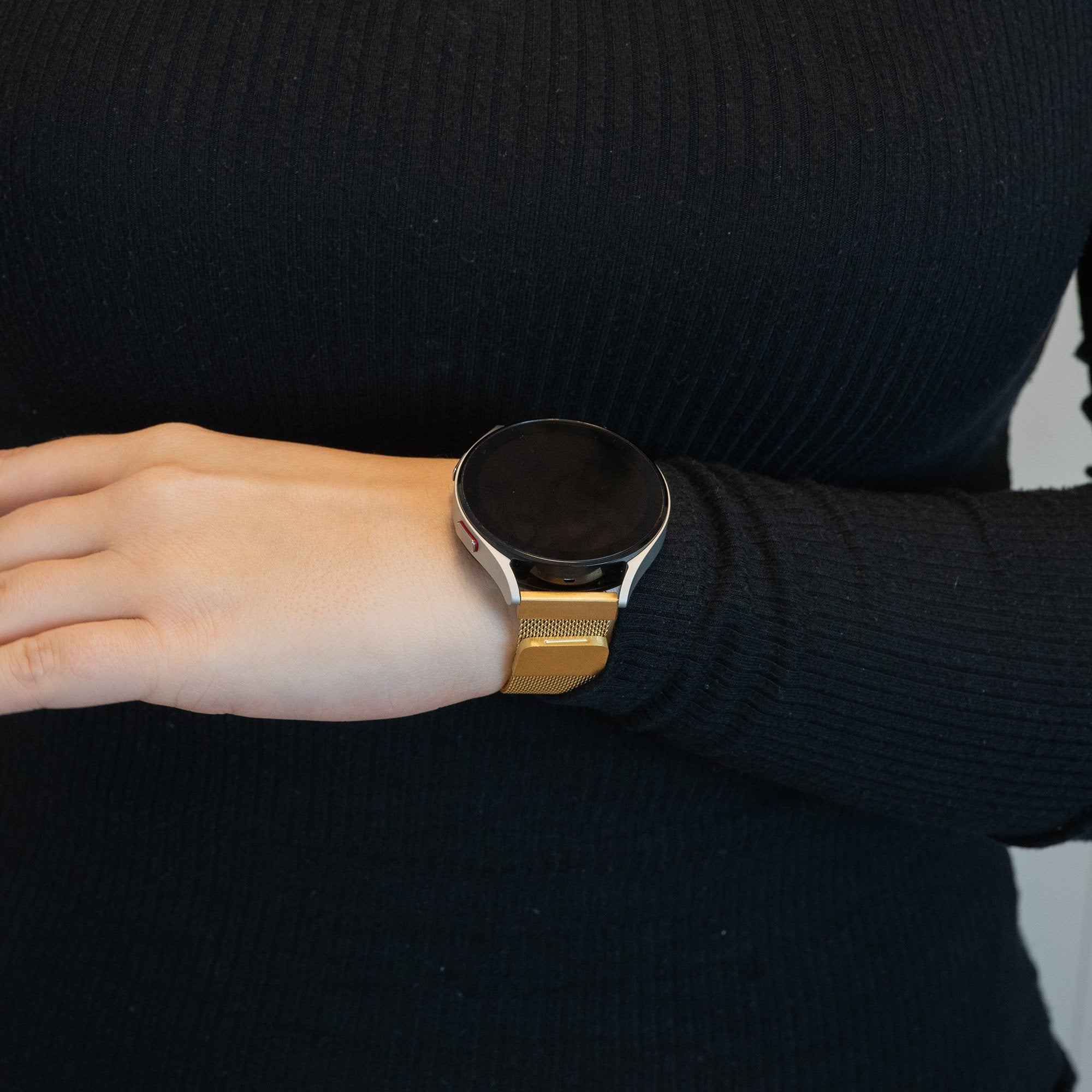 Bandz Garmin Approach S44 Milanese Loop Armband (Gold)