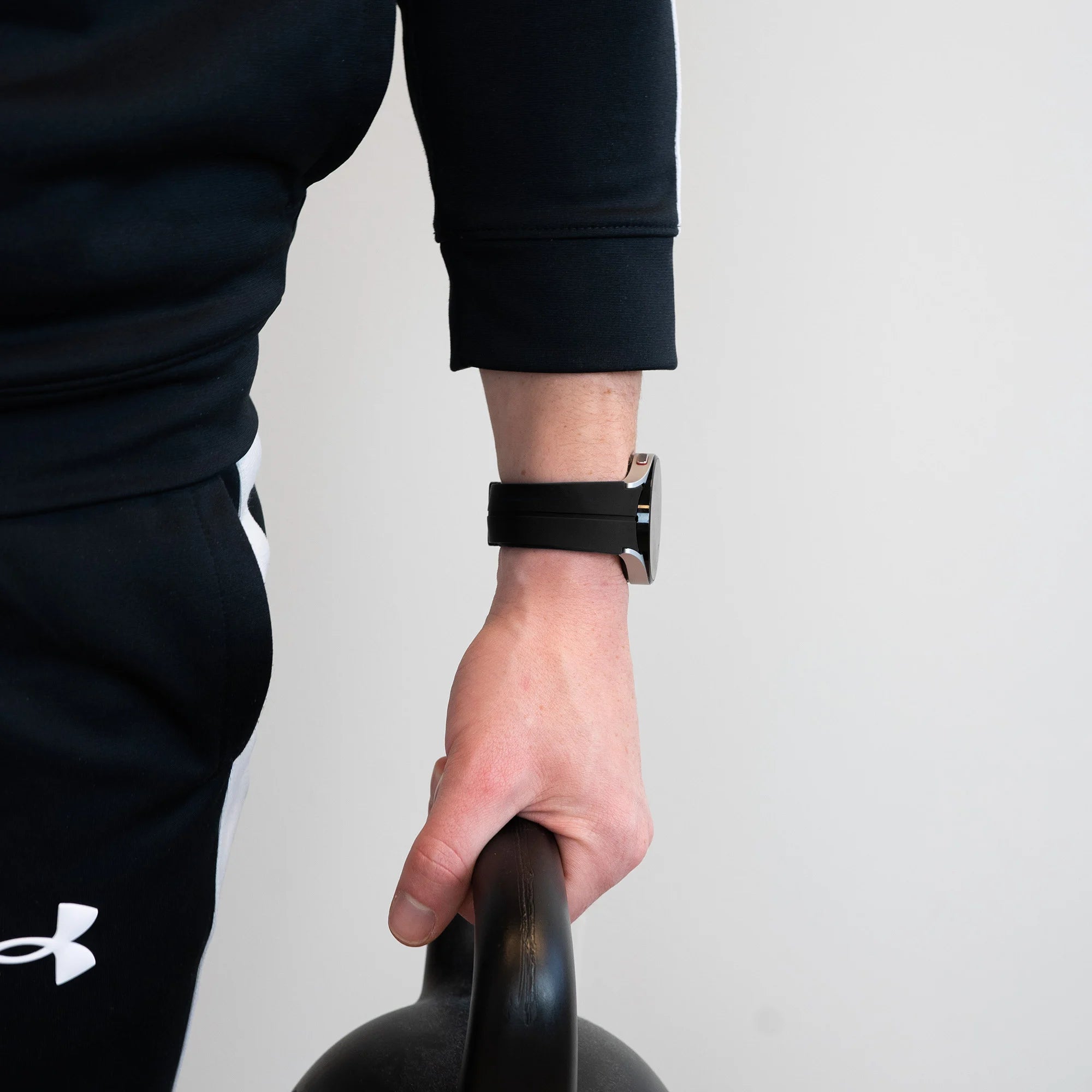 Bandz Samsung Galaxy Watch 5 - 44mm D-Schnalle Silikonarmband (Schwarz)