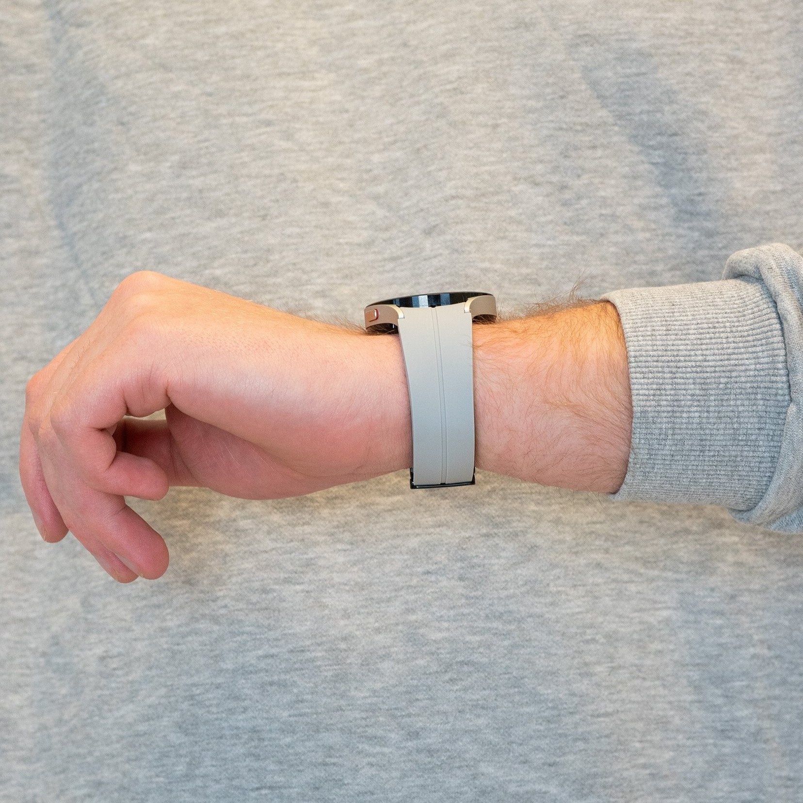 Bandz Samsung Galaxy Watch 5 - 44mm D-Schnalle Silikonarmband (Grau)