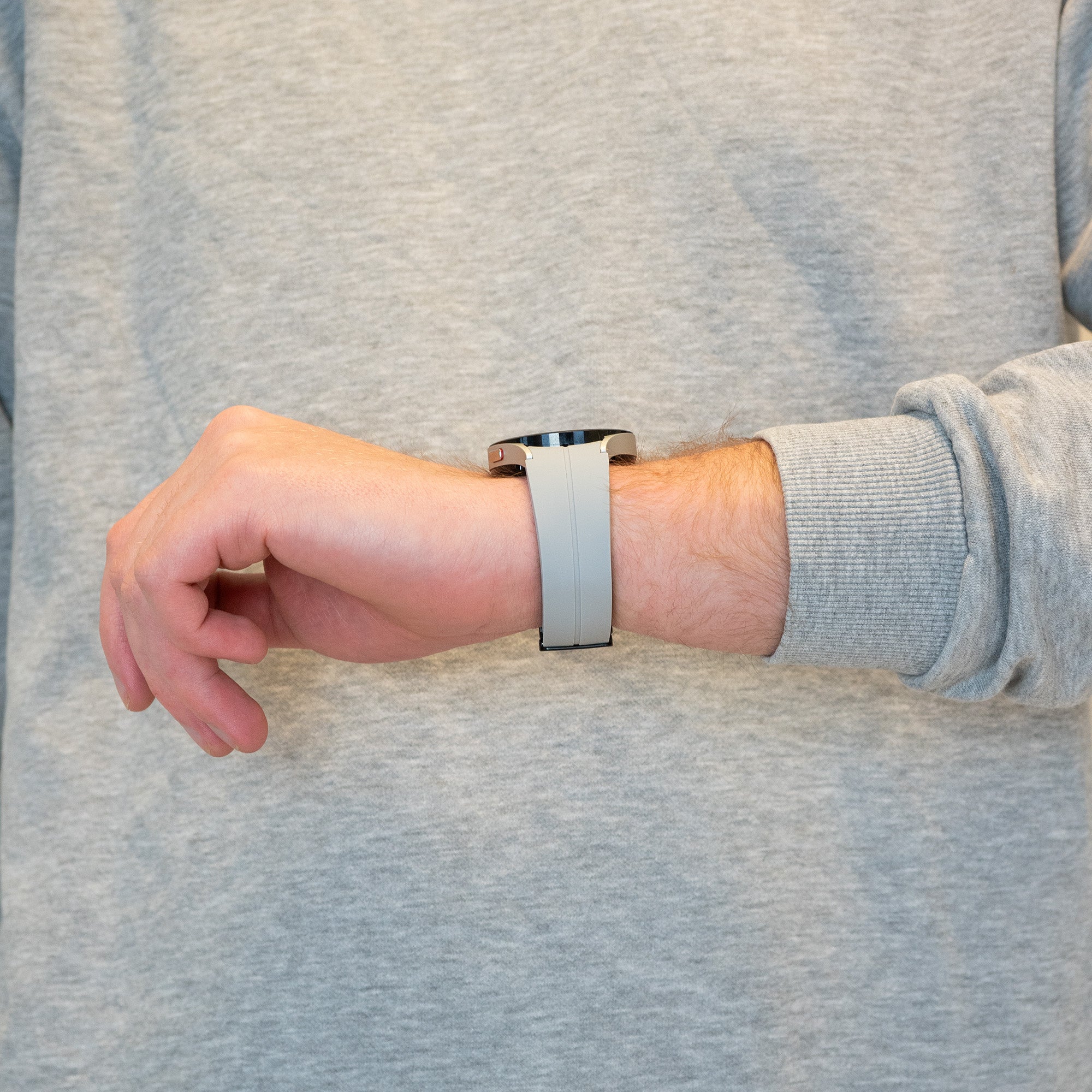 Bandz Samsung Galaxy Watch 5 Pro D-Schnalle Silikonarmband (Grau)