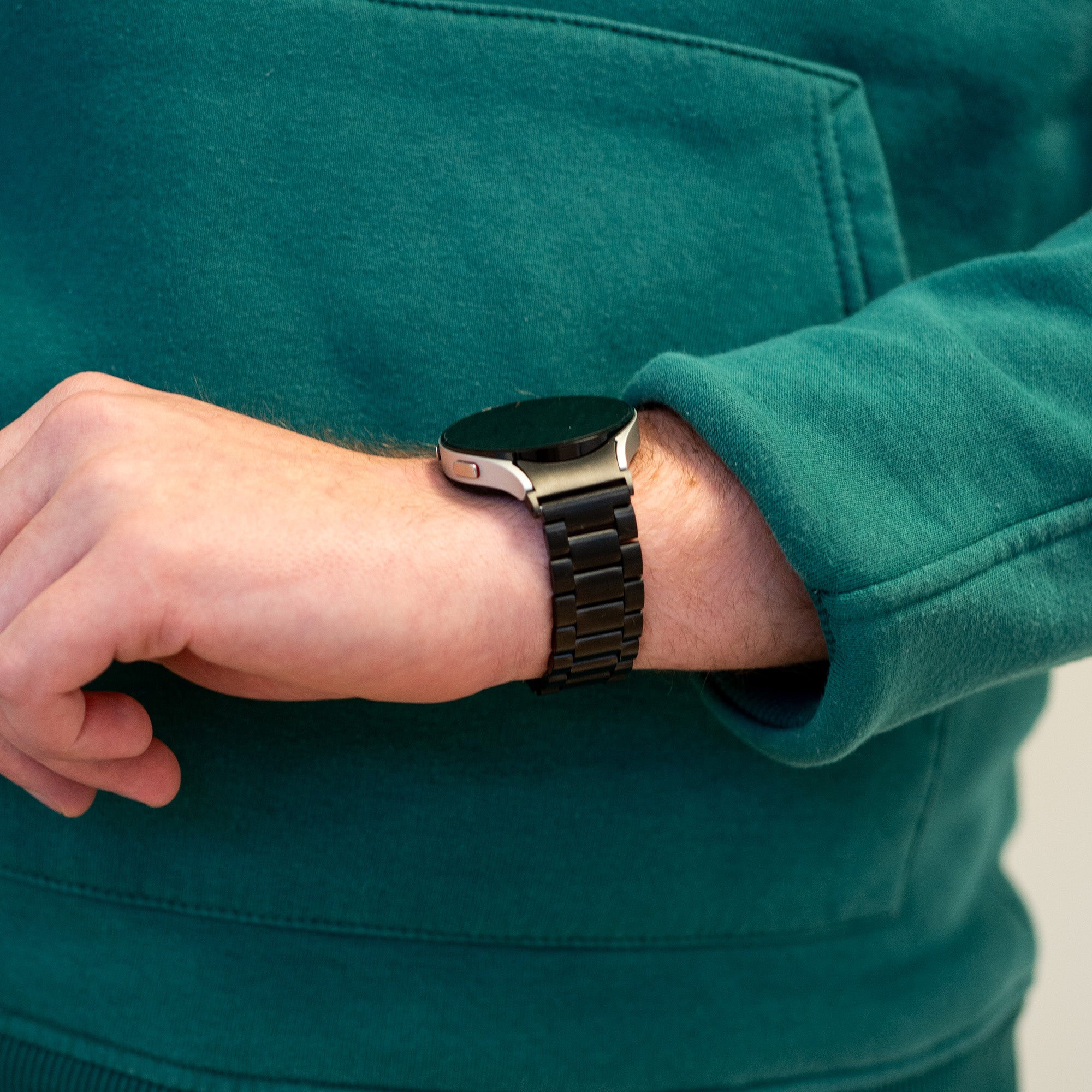 Bandz Samsung Galaxy Watch 5 - 40mm Steel Strap 'Classic' (Black)