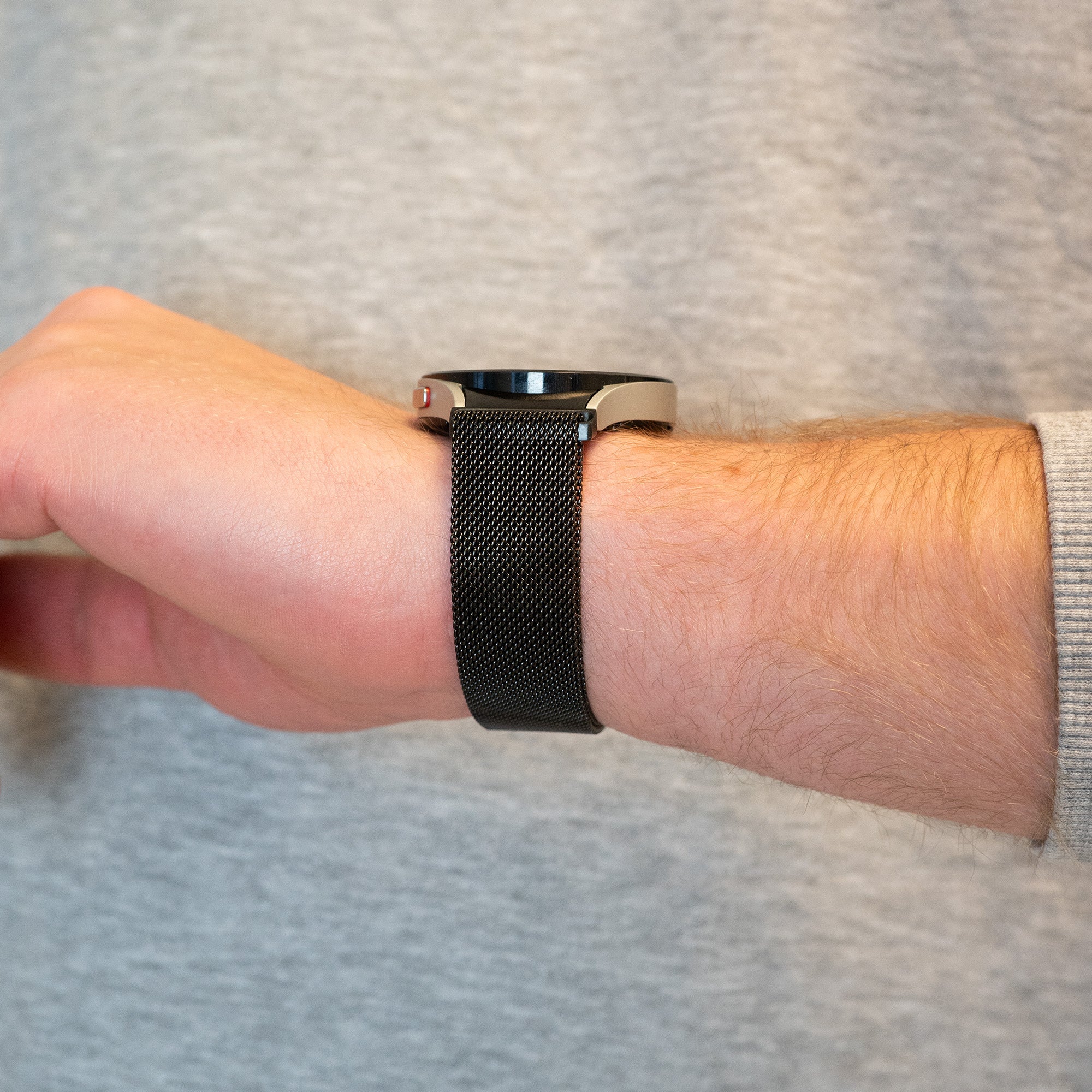 Bandz Samsung Galaxy Watch 6 Classic 47mm Milanese Loop Armband (Schwarz)