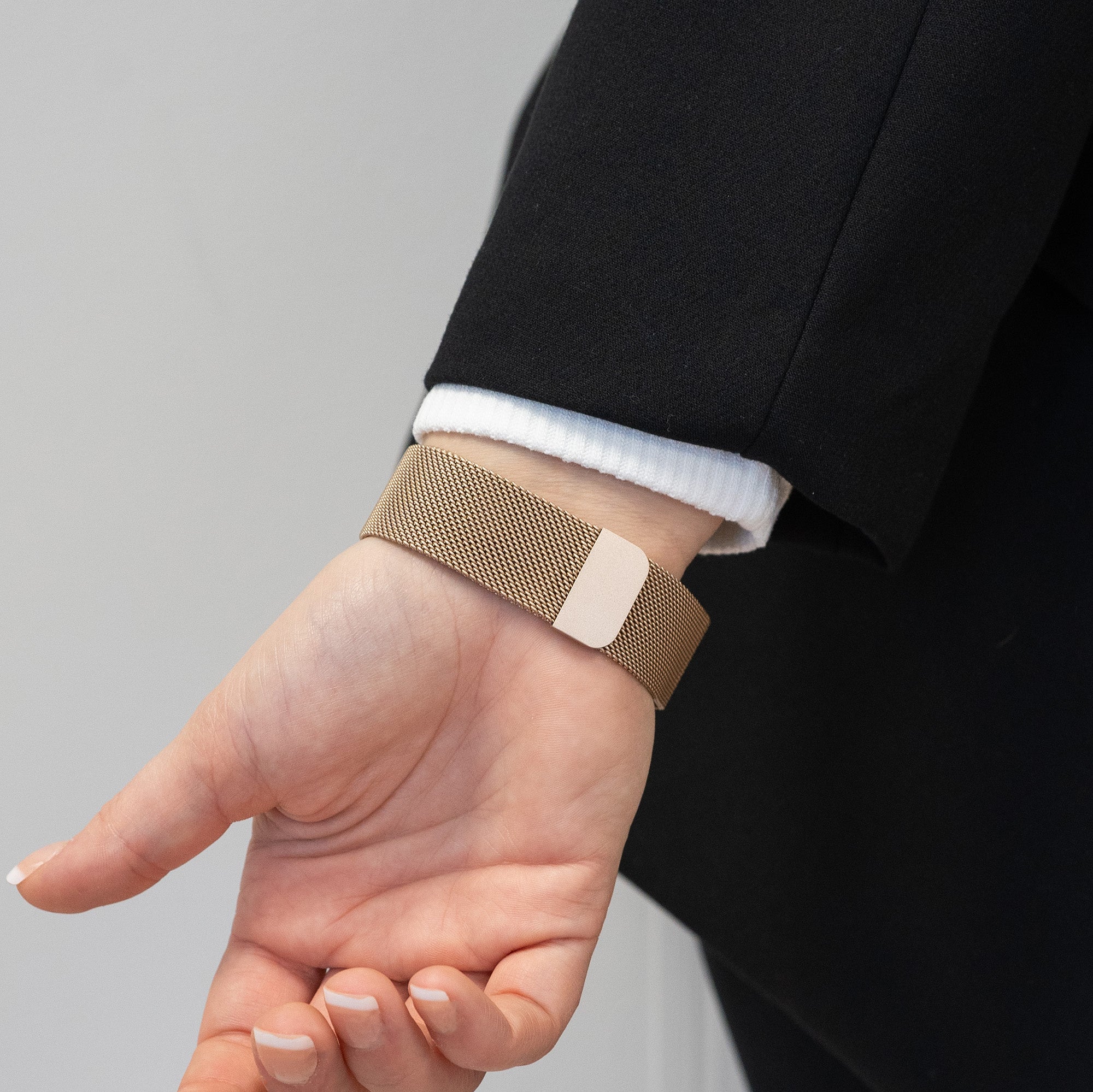 Bandz Samsung Galaxy Watch 4 - 44mm Milanese Loop Armband (Roségold)