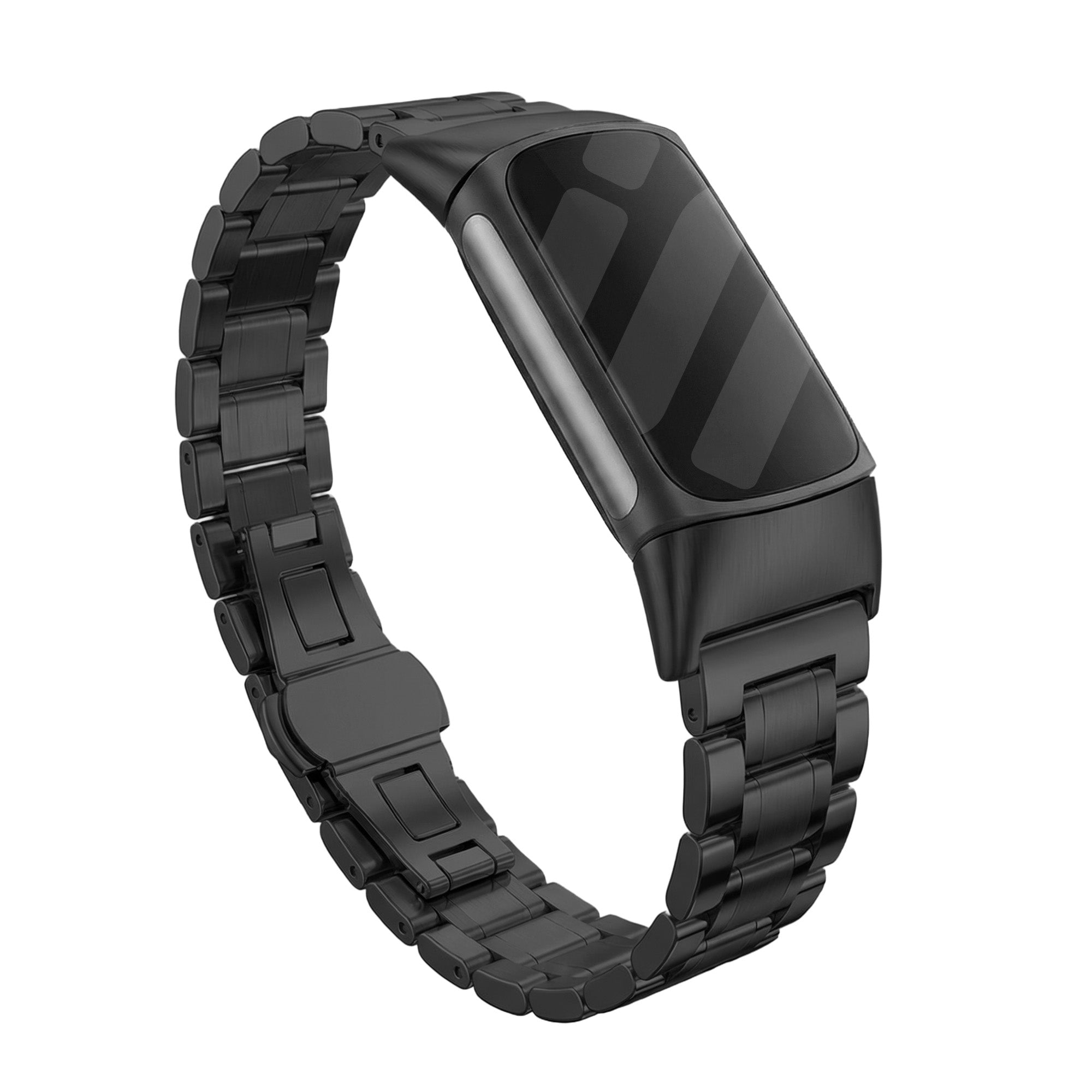 Fitbit Charge 6 Stahl Armband (Schwarz)