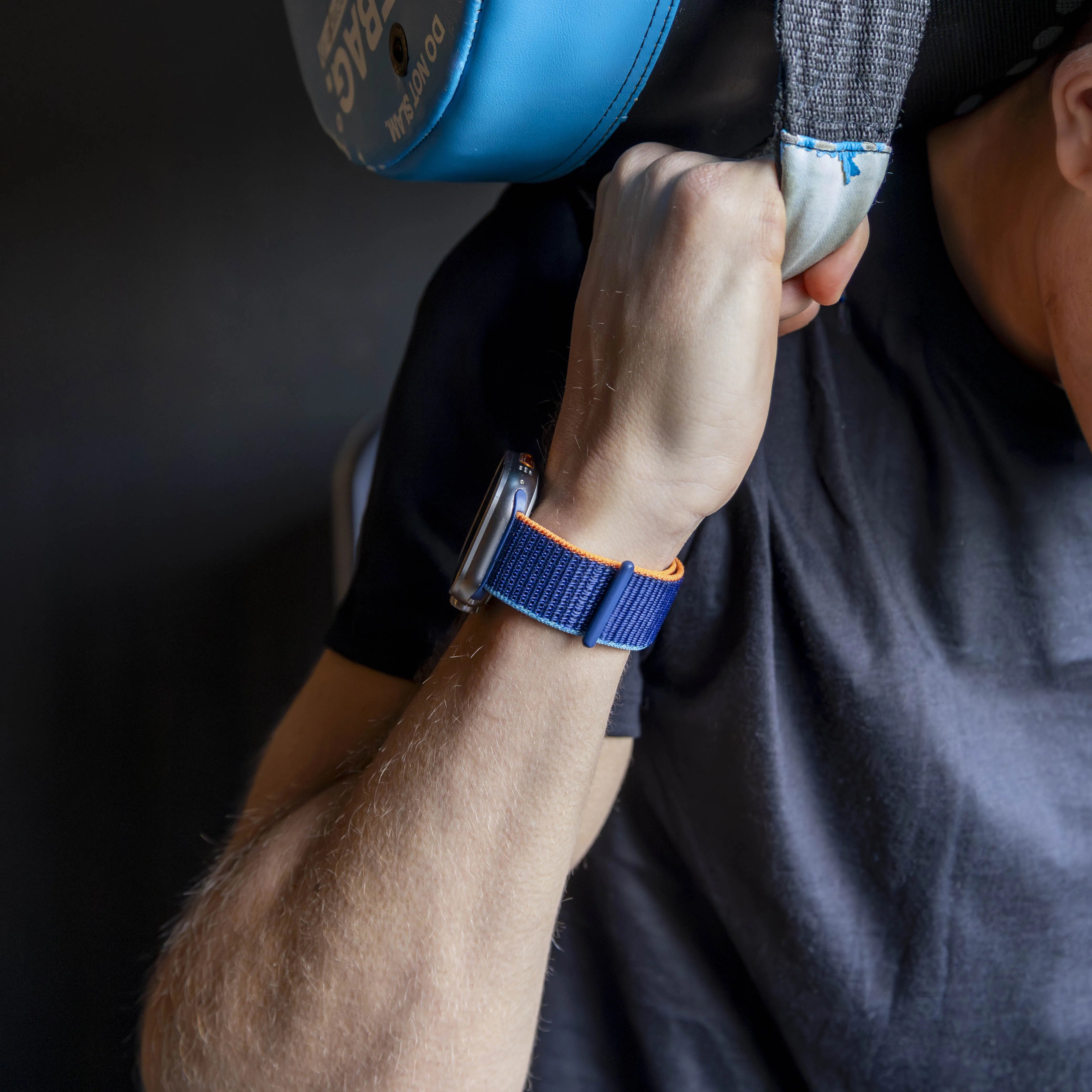 Bandz Apple Watch Nylonarmband 'Classic' (Dunkelblau Mischung)