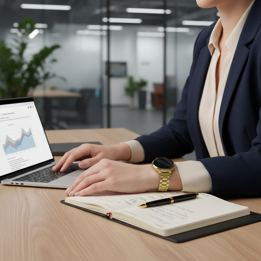 Bandz Garmin Lily 2 Stahlarmband 'Classic' (Gold)