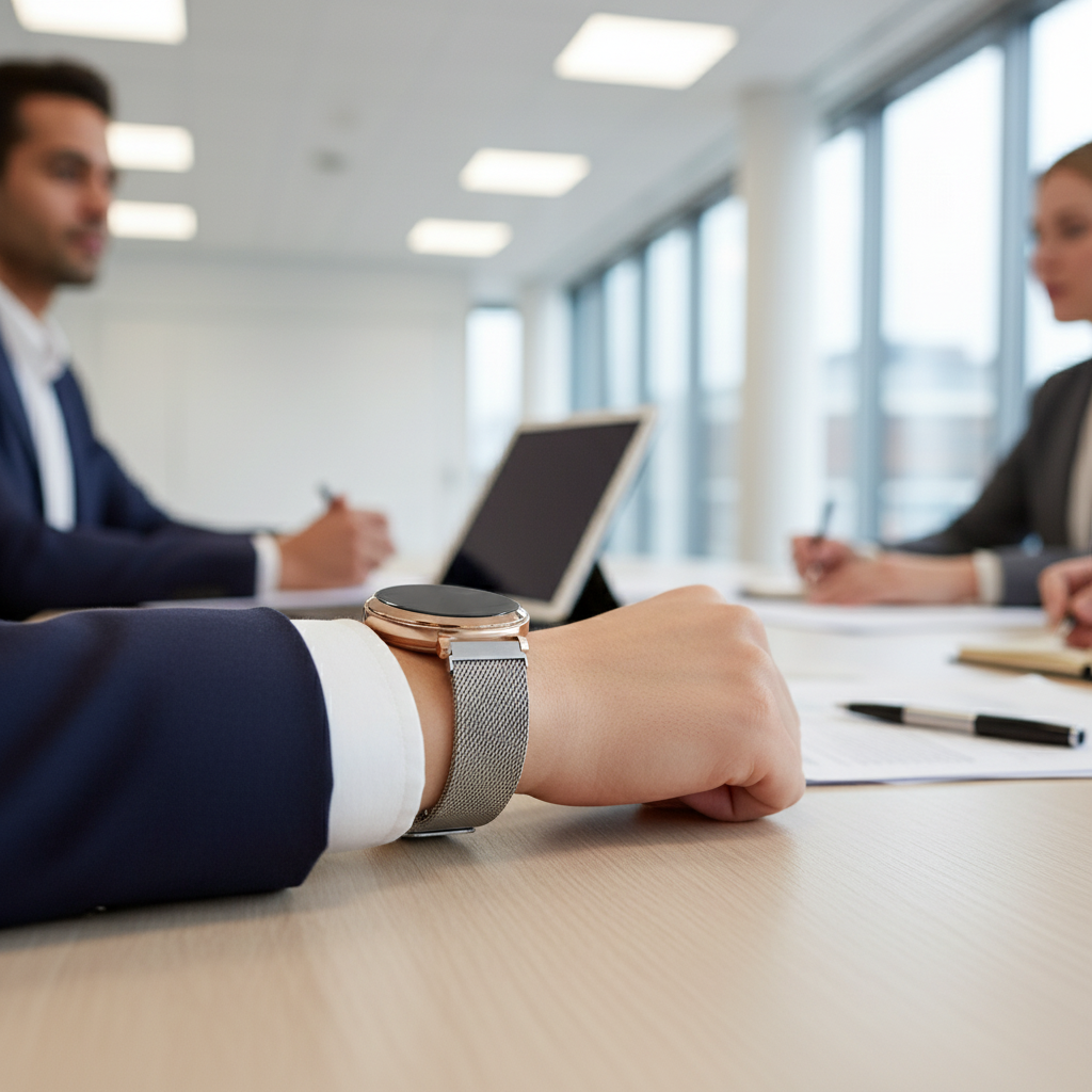 Bandz Garmin Lily 2 Milanese Loop Armband (Silber)