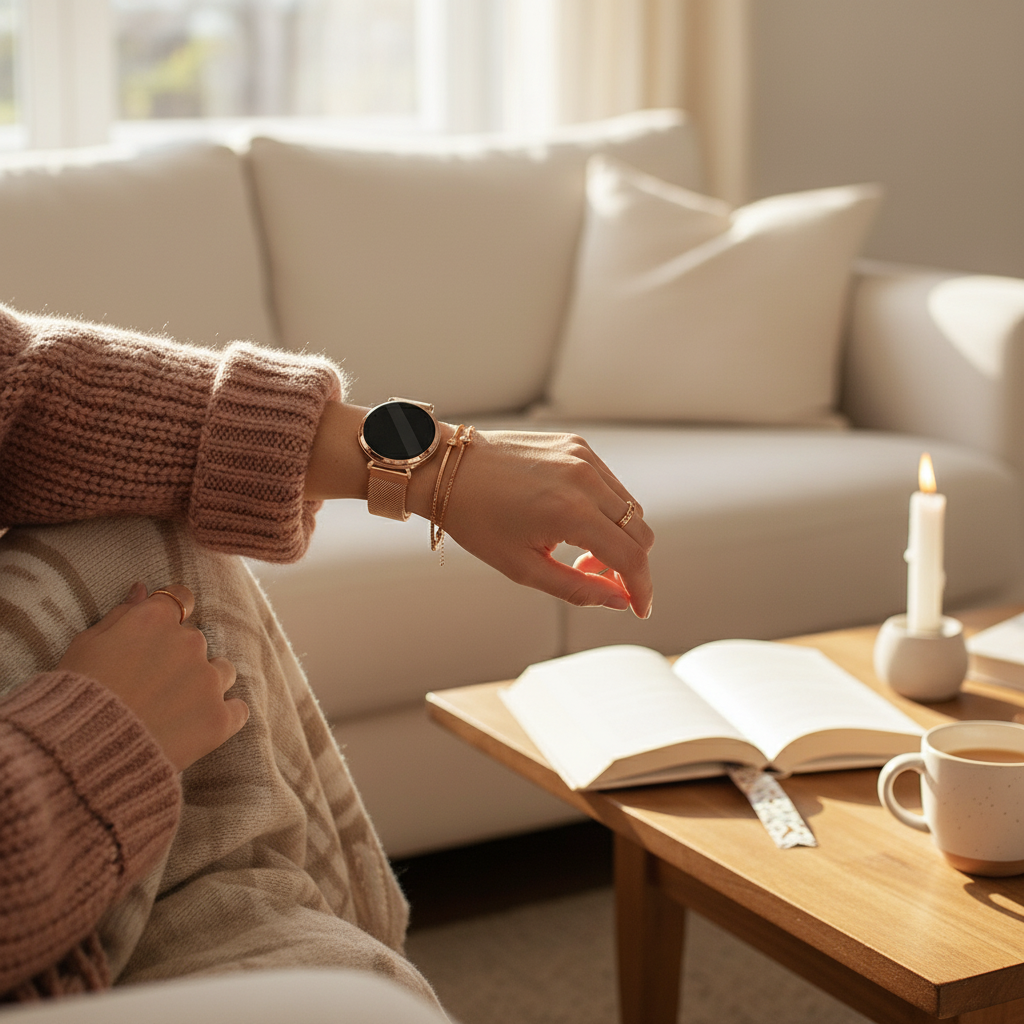 Bandz Garmin Lily 2 Milanese Loop Armband (Roségold)